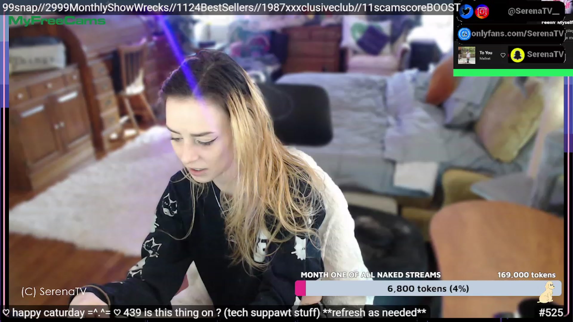 Gallery image thumbnail from serenatv's myfreecams stream on, 02/11/2023, 21:08 image 20 of 20