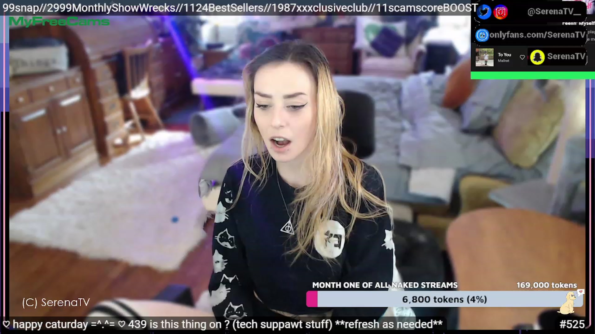 Gallery image thumbnail from serenatv's myfreecams stream on, 02/11/2023, 21:08 image 19 of 20