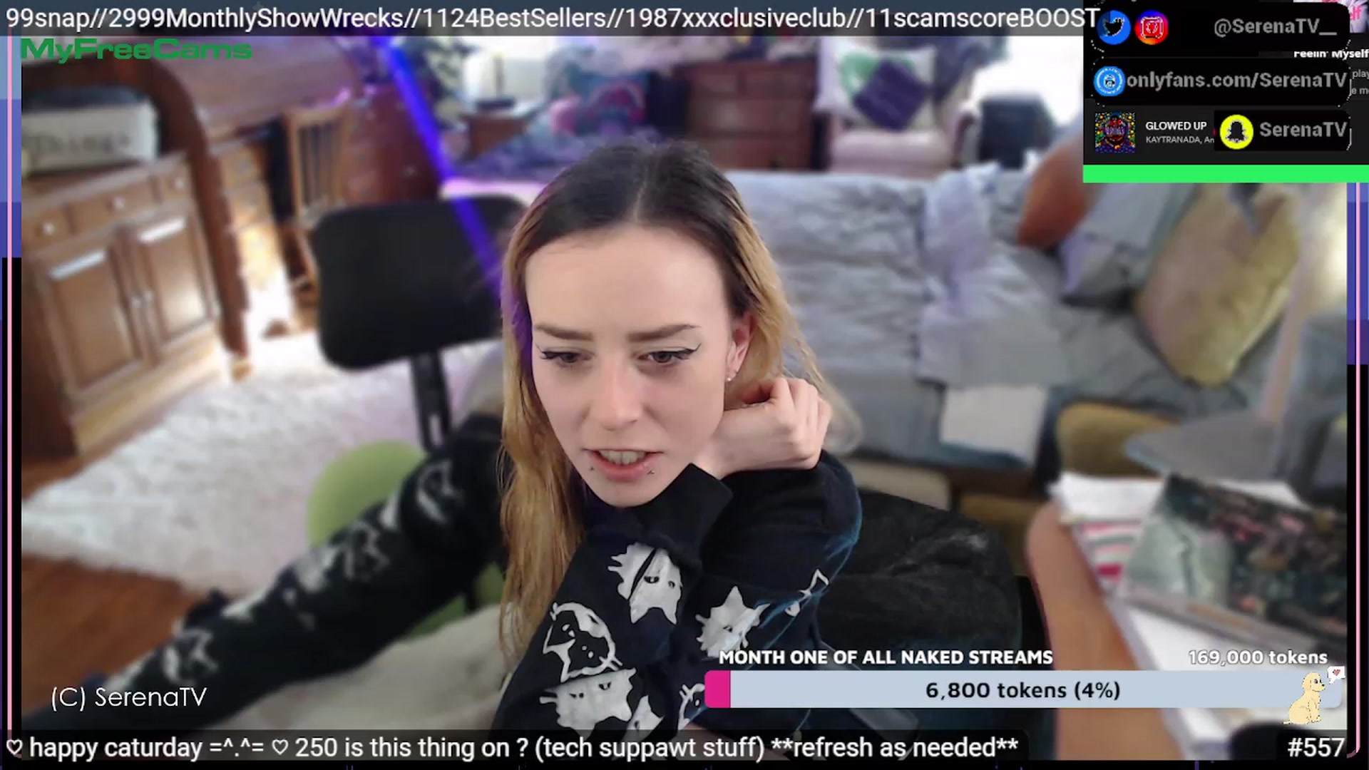 Gallery image thumbnail from serenatv's myfreecams stream on, 02/11/2023, 21:08 image 6 of 20