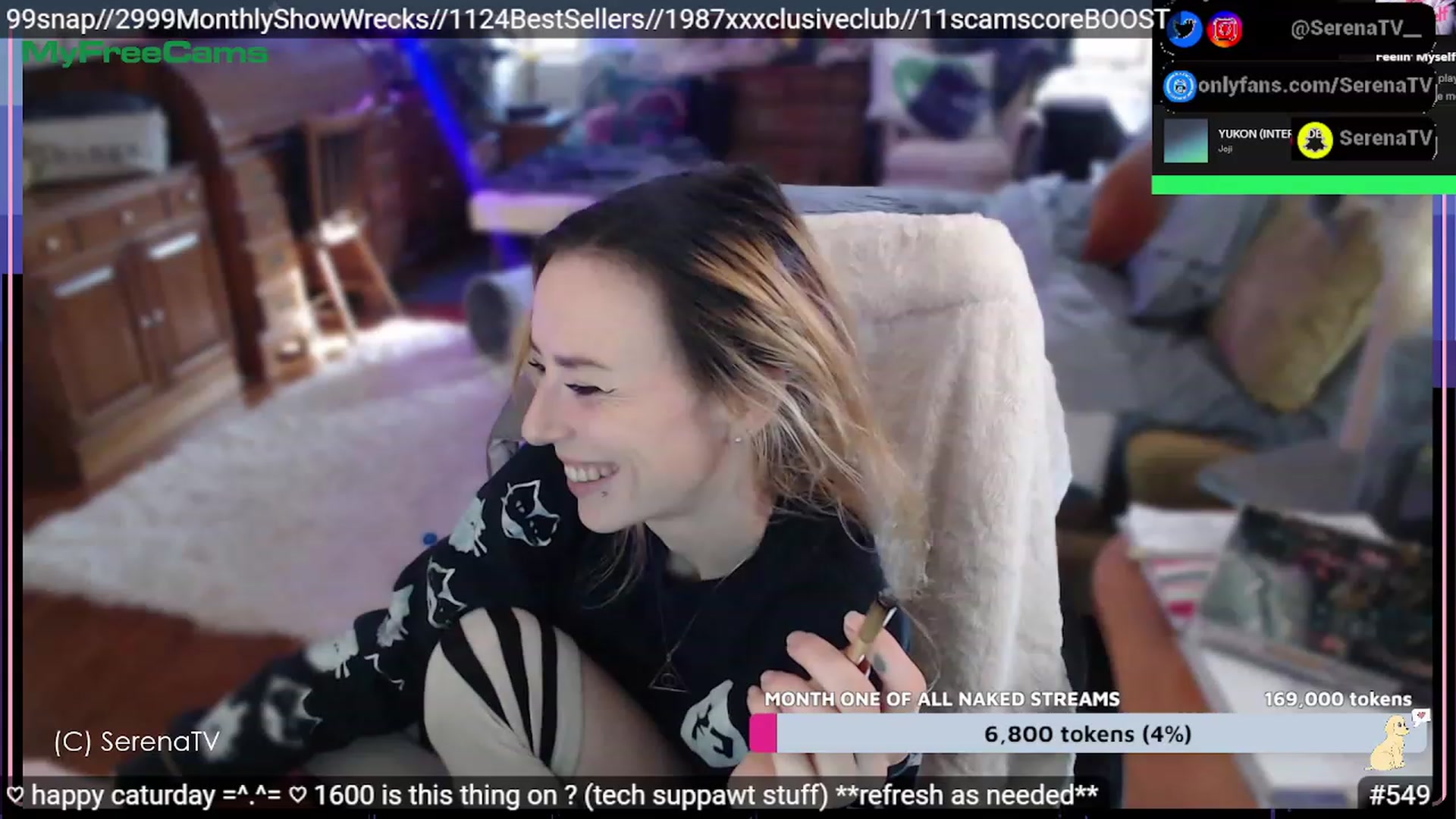 Gallery image thumbnail from serenatv's myfreecams stream on, 02/11/2023, 21:08 image 15 of 20