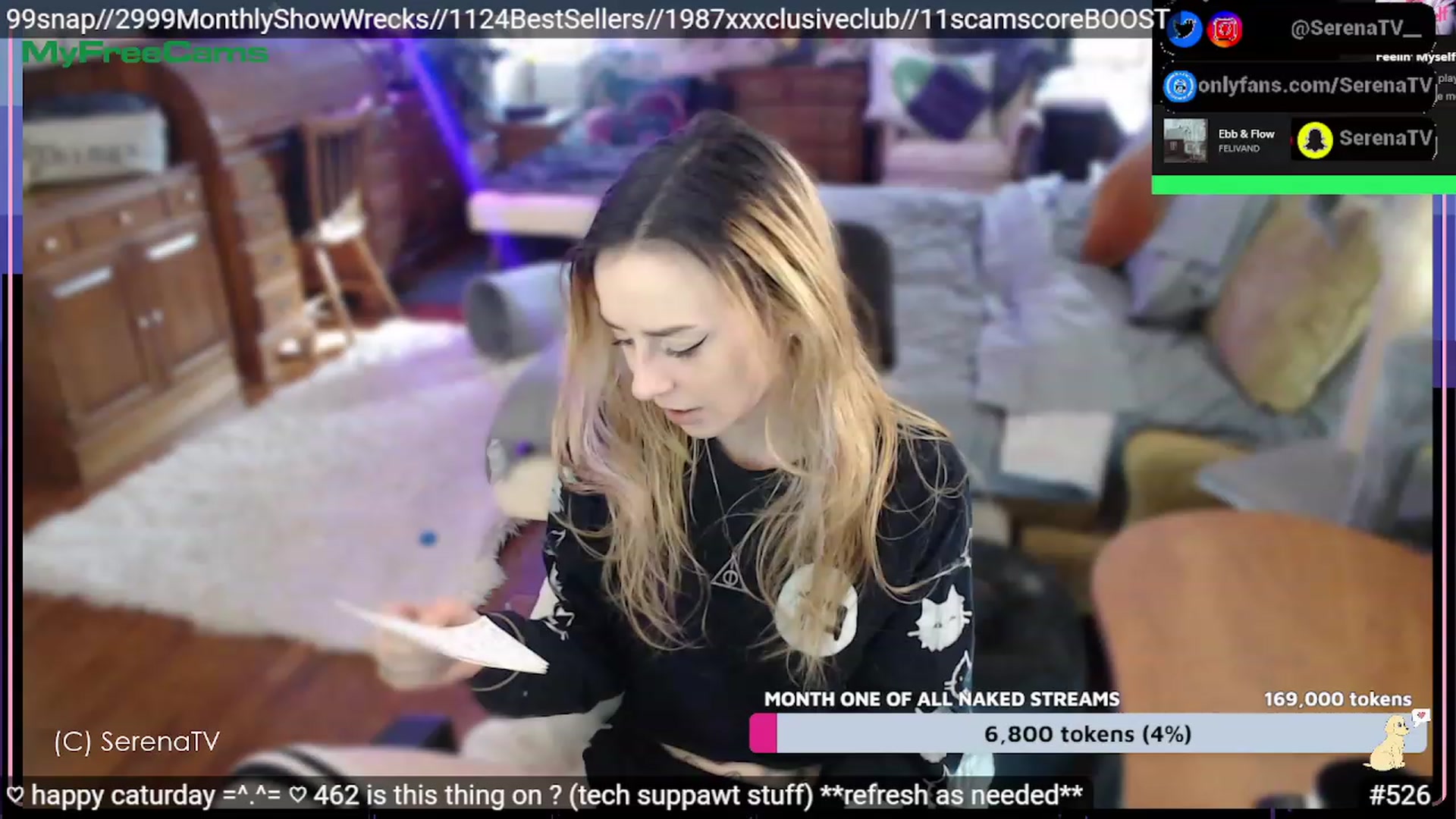 Gallery image thumbnail from serenatv's myfreecams stream on, 02/11/2023, 21:08 image 18 of 20