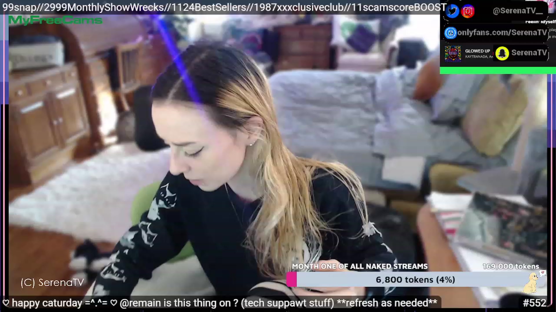 Gallery image thumbnail from serenatv's myfreecams stream on, 02/11/2023, 21:08 image 7 of 20