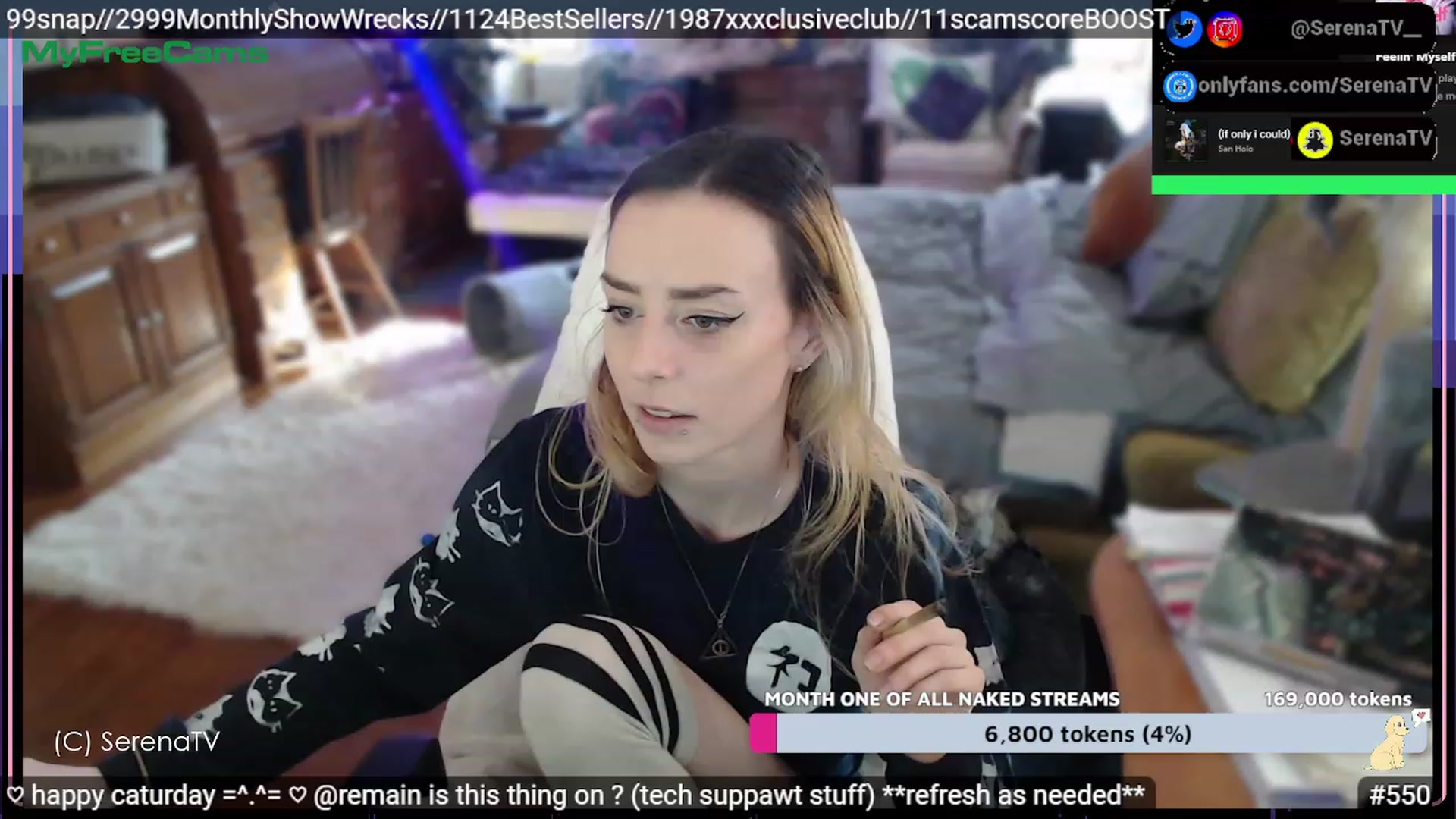 Gallery image thumbnail from serenatv's myfreecams stream on, 02/11/2023, 21:08 image 12 of 20