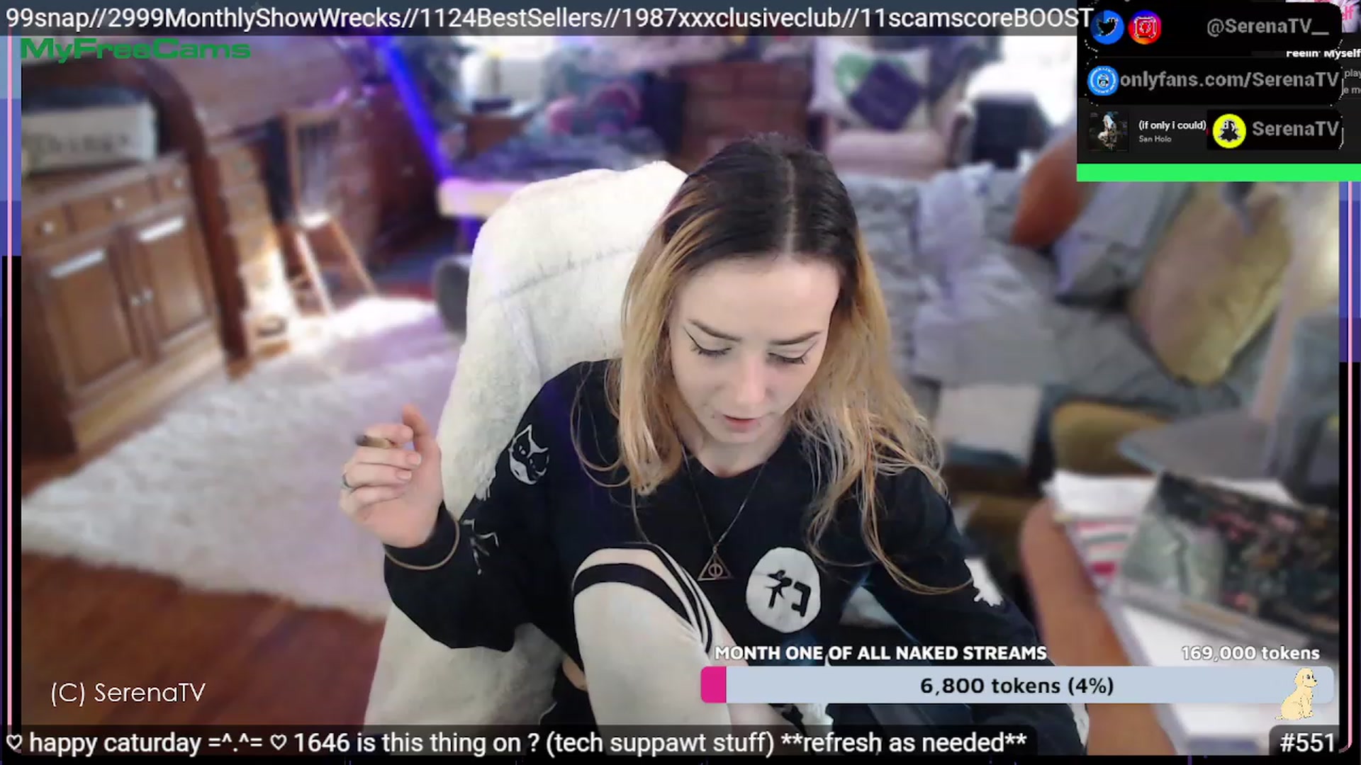 Gallery image thumbnail from serenatv's myfreecams stream on, 02/11/2023, 21:08 image 13 of 20