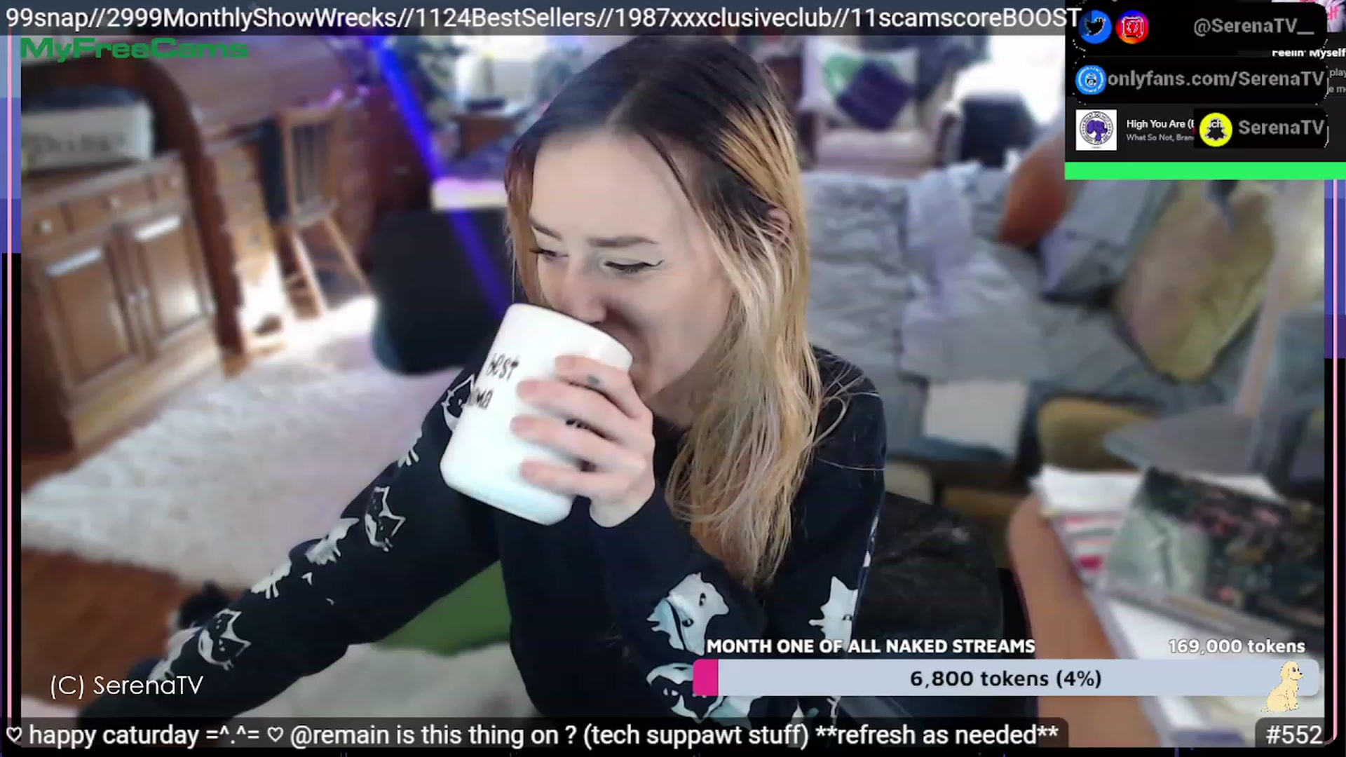 Gallery image thumbnail from serenatv's myfreecams stream on, 02/11/2023, 21:08 image 9 of 20