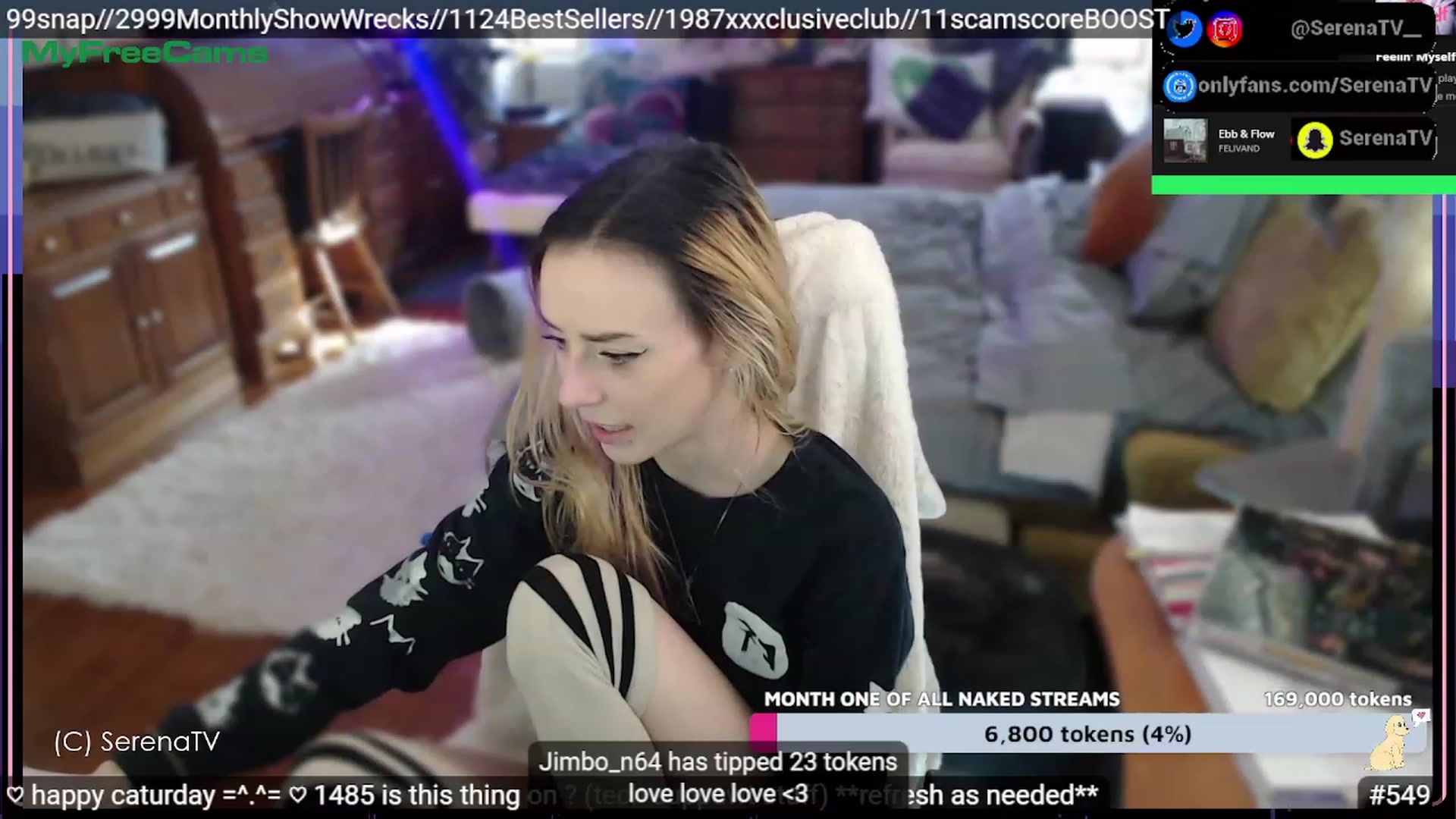 Gallery image thumbnail from serenatv's myfreecams stream on, 02/11/2023, 21:08 image 16 of 20