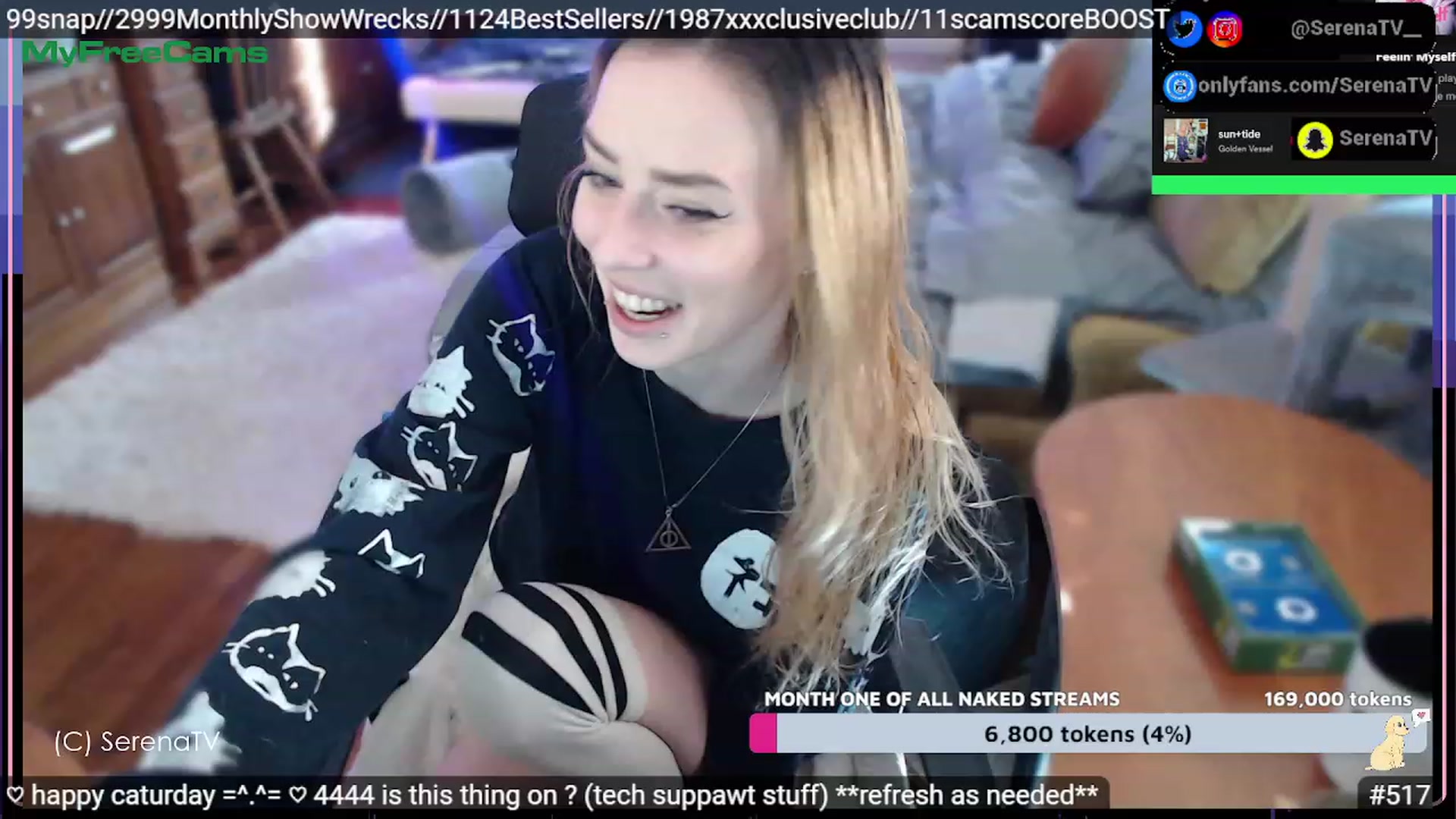 Gallery image thumbnail from serenatv's myfreecams stream on, 02/11/2023, 21:41 image 18 of 20