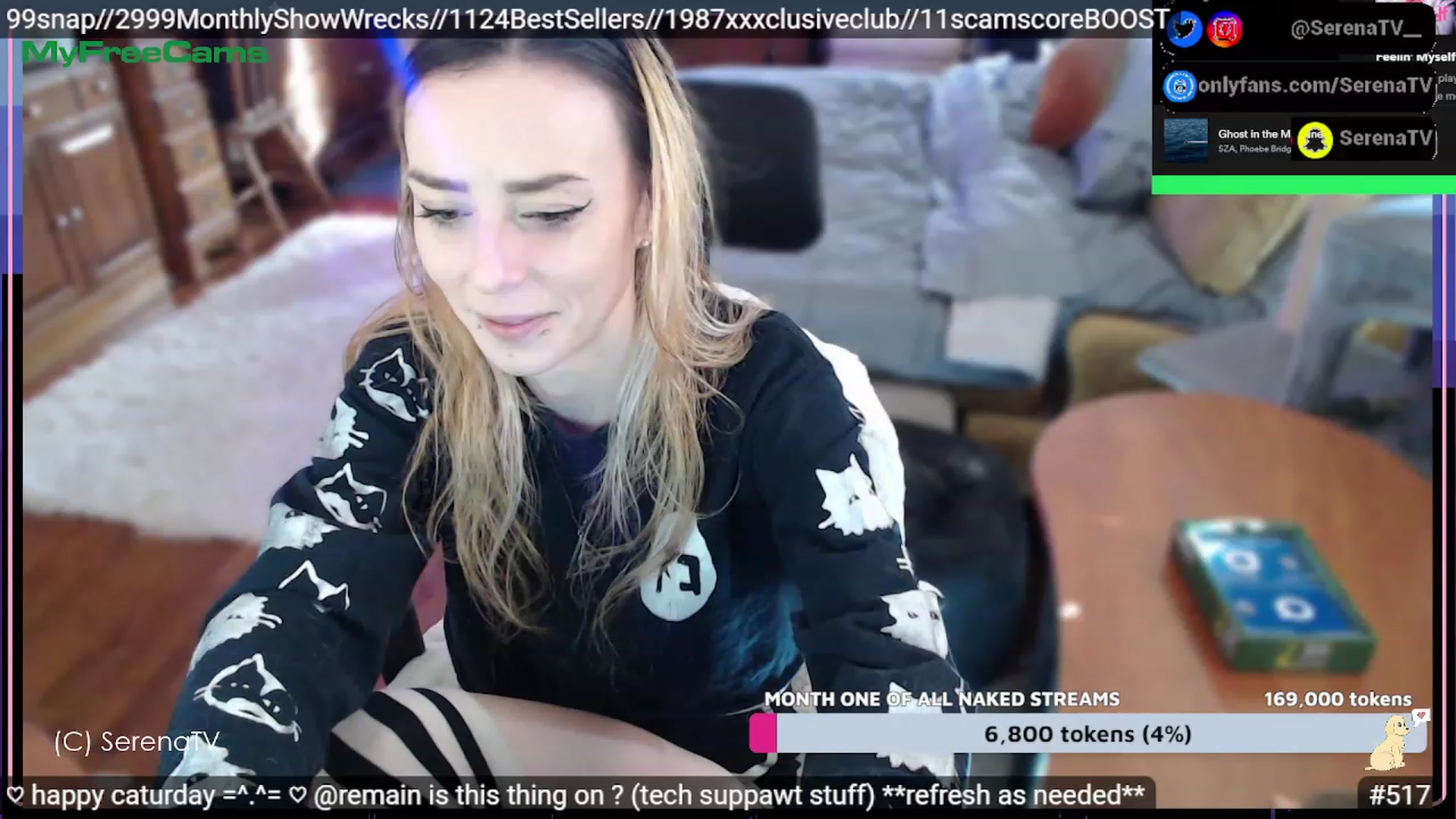 Gallery image thumbnail from serenatv's myfreecams stream on, 02/11/2023, 21:41 image 14 of 20
