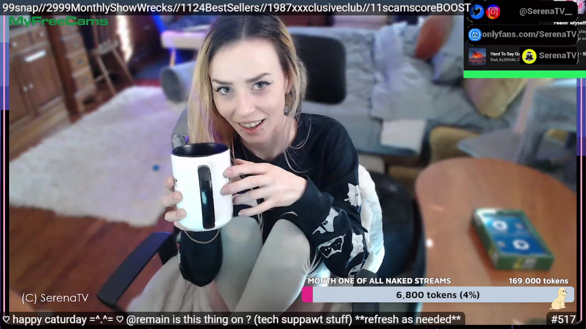Gallery image thumbnail from serenatv's myfreecams stream on, 02/11/2023, 21:41 image 16 of 20