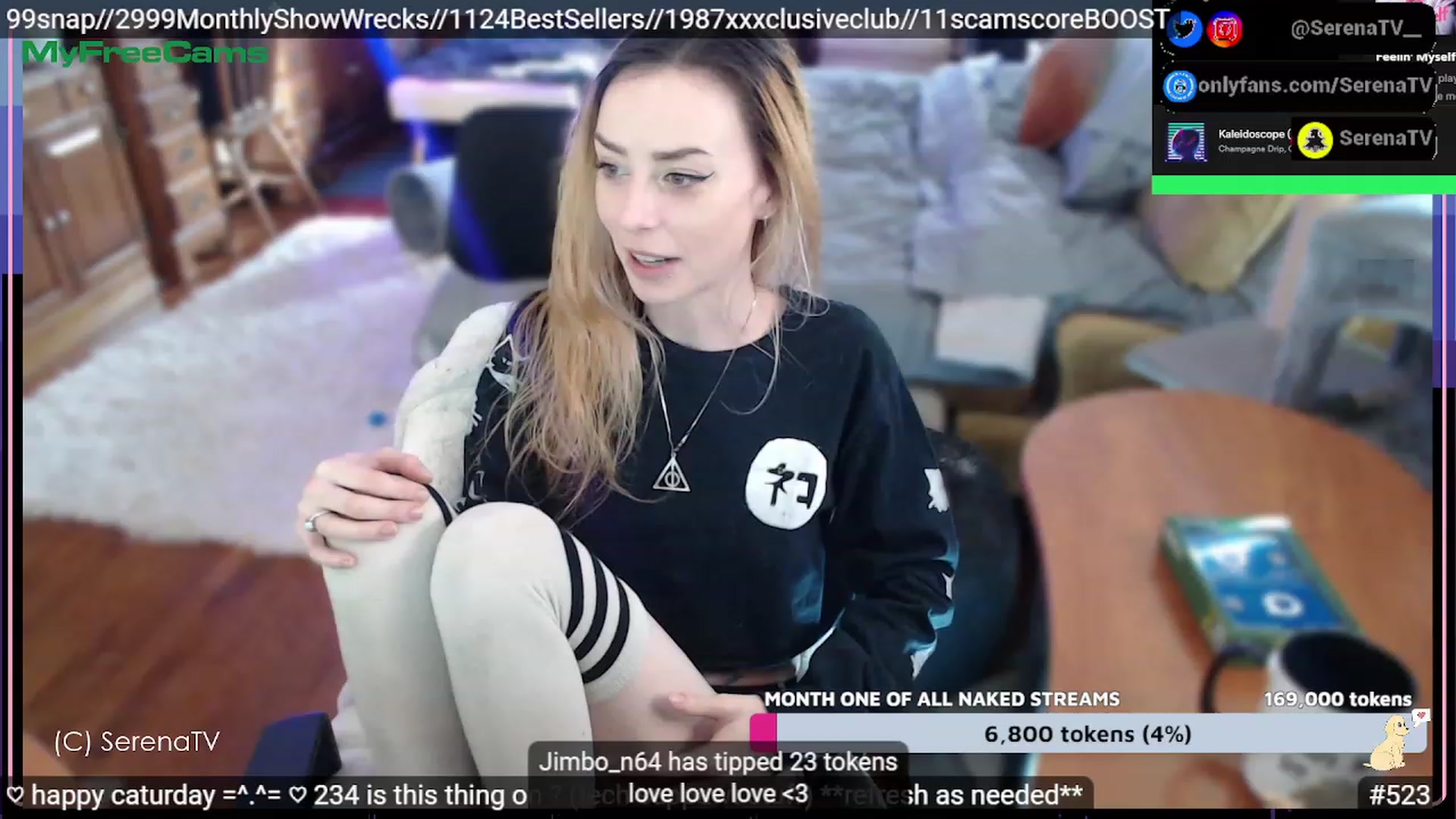 Gallery image thumbnail from serenatv's myfreecams stream on, 02/11/2023, 21:41 image 9 of 20