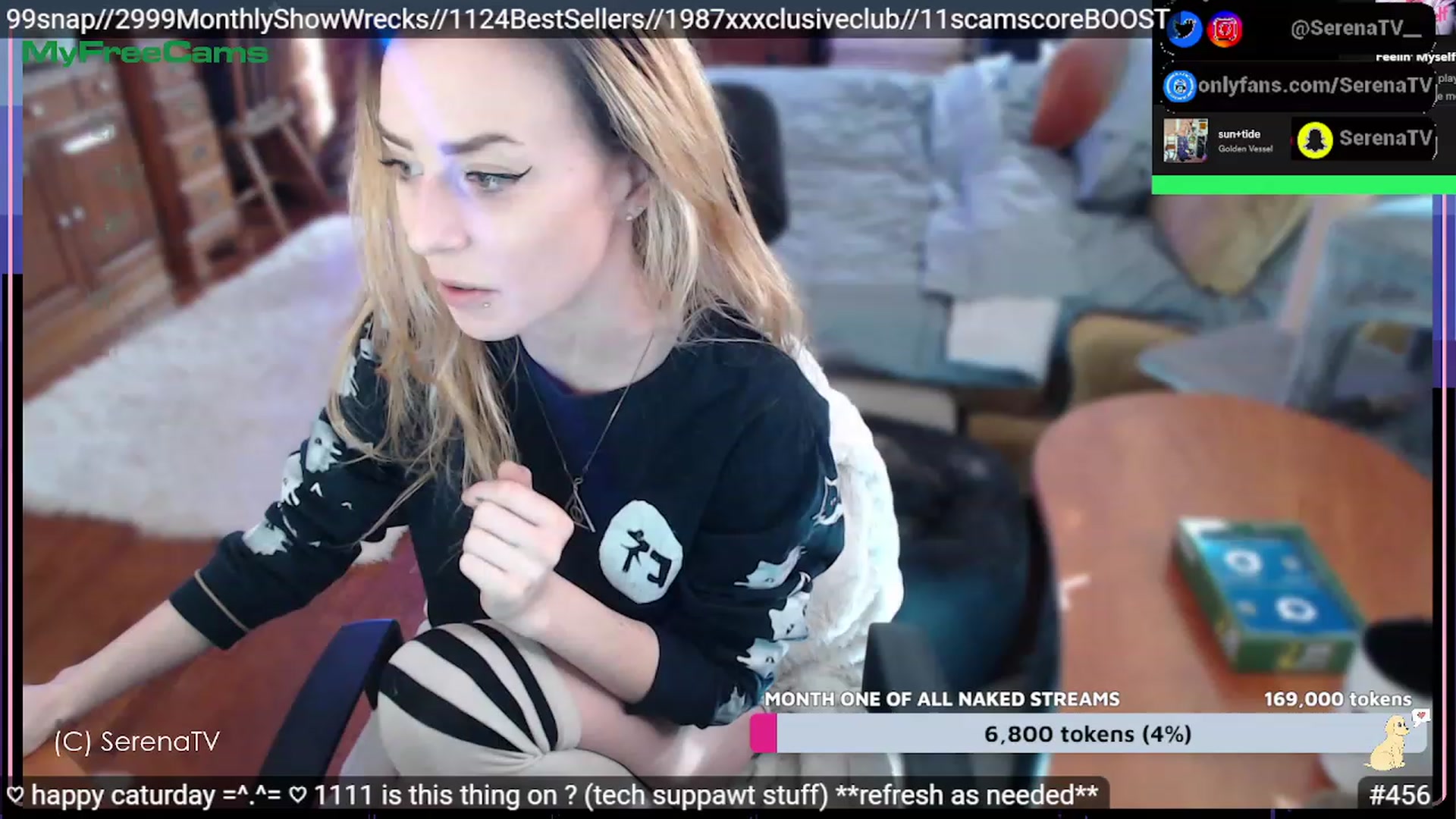 Gallery image thumbnail from serenatv's myfreecams stream on, 02/11/2023, 21:41 image 19 of 20