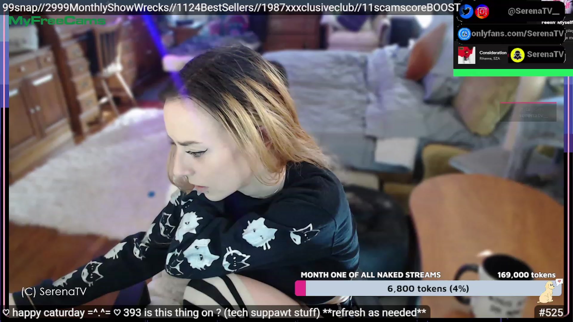 Gallery image thumbnail from serenatv's myfreecams stream on, 02/11/2023, 21:41 image 5 of 20