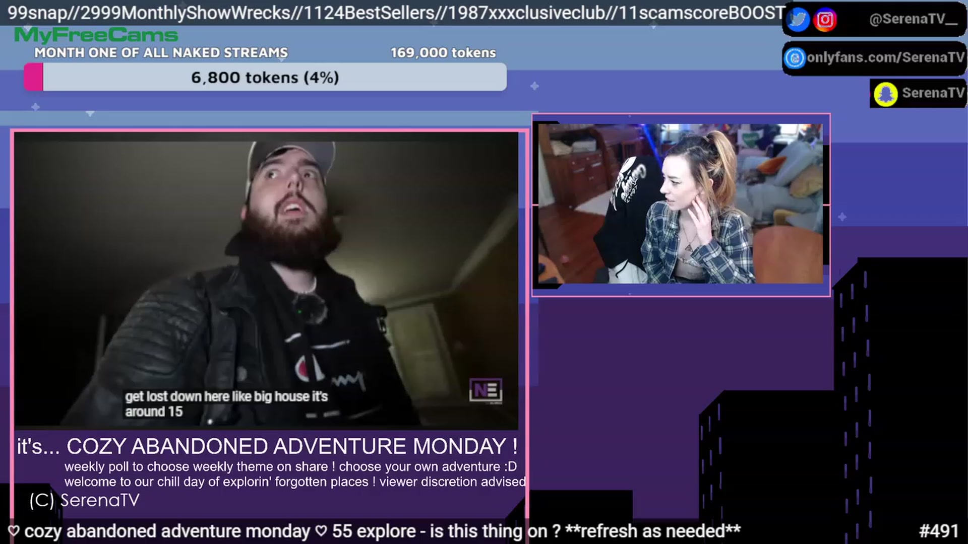 Gallery image thumbnail from serenatv's myfreecams stream on, 02/13/2023, 22:11 image 16 of 20