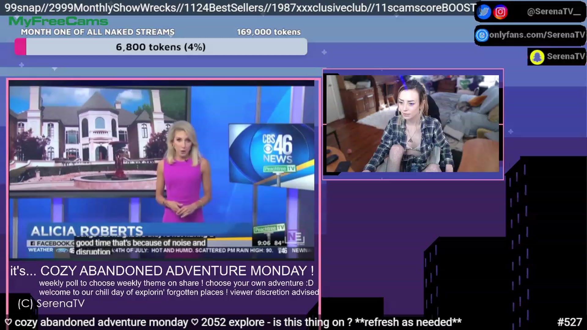 Gallery image thumbnail from serenatv's myfreecams stream on, 02/13/2023, 22:11 image 2 of 20