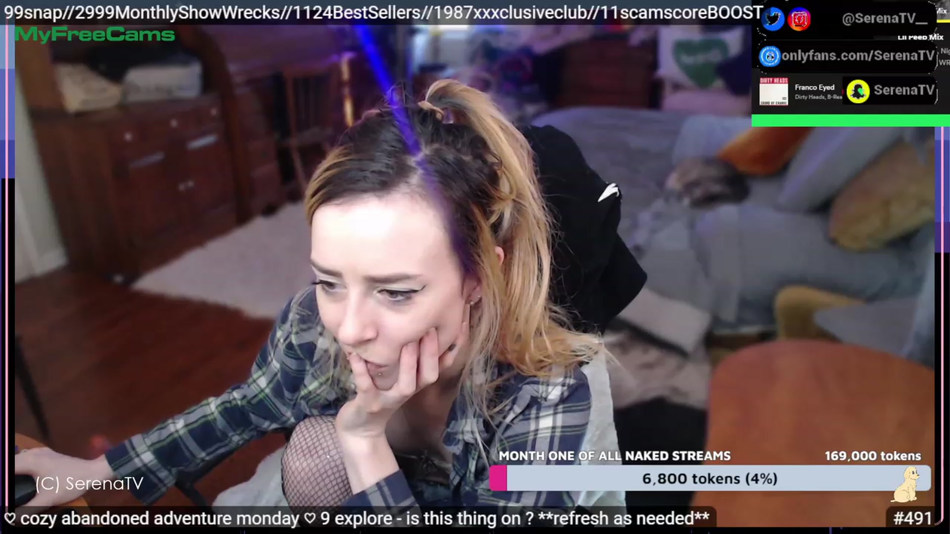 Gallery image thumbnail from serenatv's myfreecams stream on, 02/13/2023, 22:11 image 18 of 20