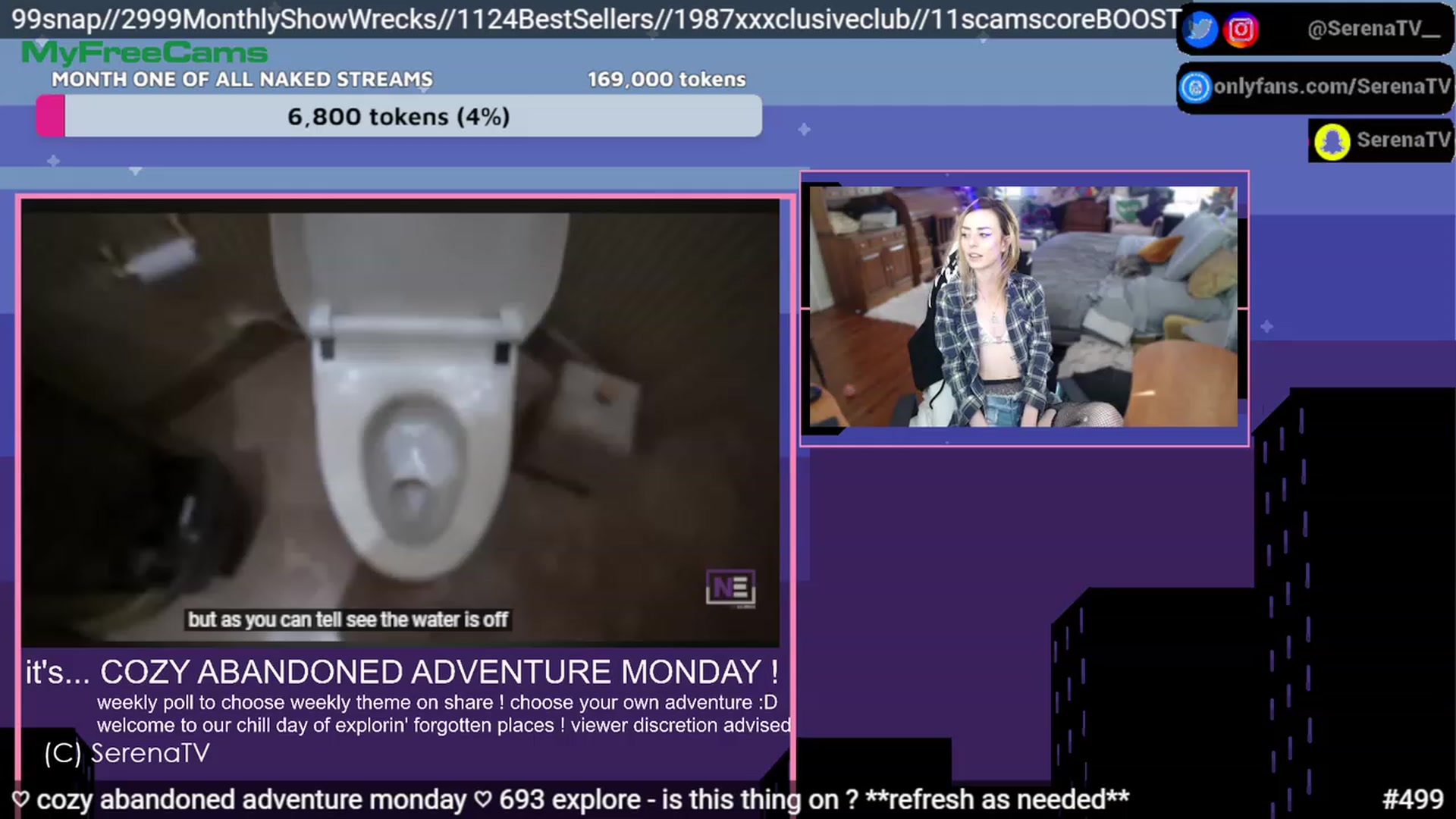 Gallery image thumbnail from serenatv's myfreecams stream on, 02/13/2023, 22:11 image 11 of 20