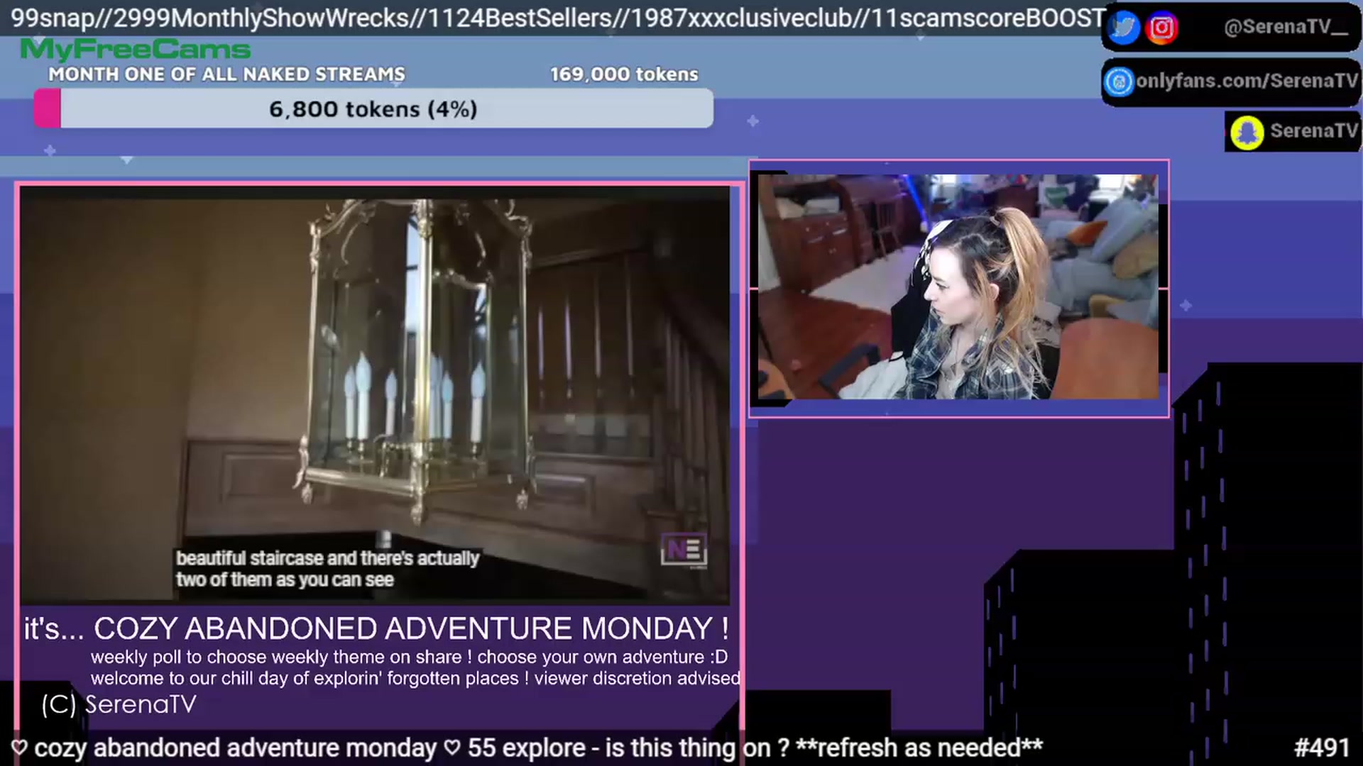 Gallery image thumbnail from serenatv's myfreecams stream on, 02/13/2023, 22:11 image 15 of 20