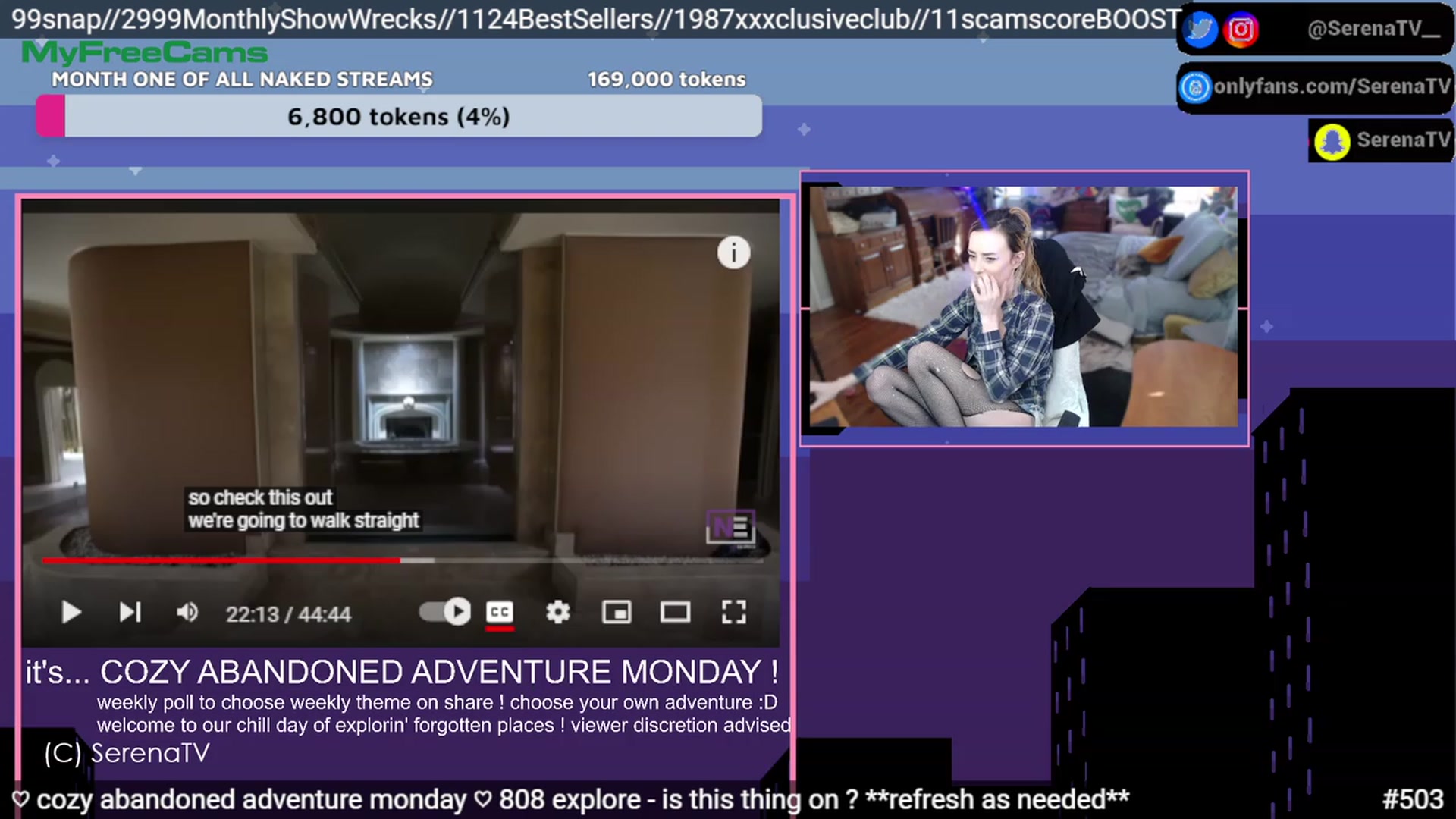 Gallery image thumbnail from serenatv's myfreecams stream on, 02/13/2023, 22:11 image 10 of 20