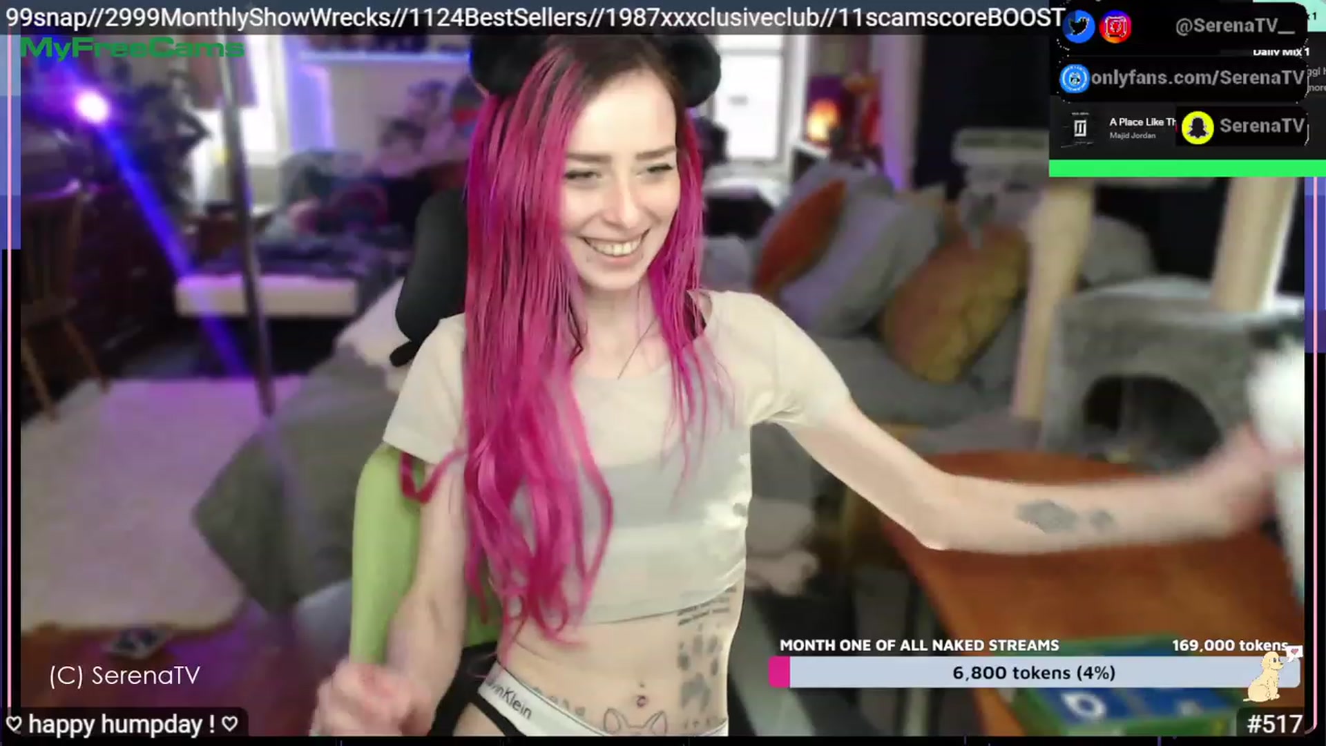 Gallery image thumbnail from serenatv's myfreecams stream on, 02/15/2023, 21:42 image 18 of 20