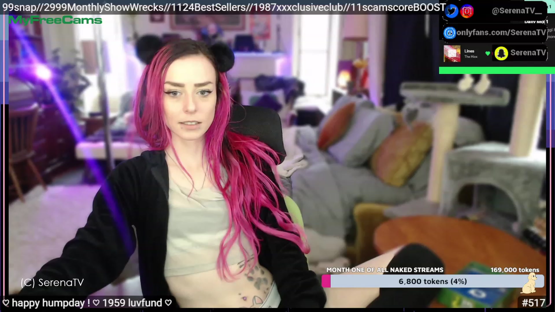 Gallery image thumbnail from serenatv's myfreecams stream on, 02/15/2023, 21:42 image 11 of 20
