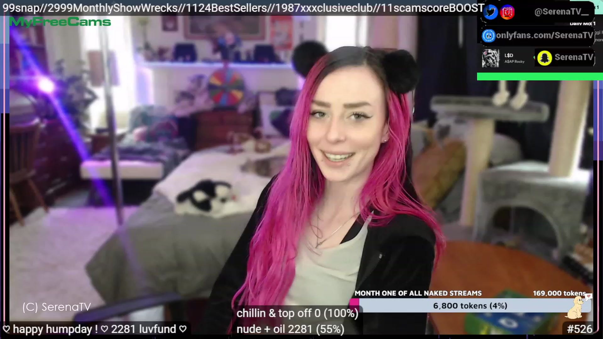Gallery image thumbnail from serenatv's myfreecams stream on, 02/15/2023, 21:42 image 8 of 20
