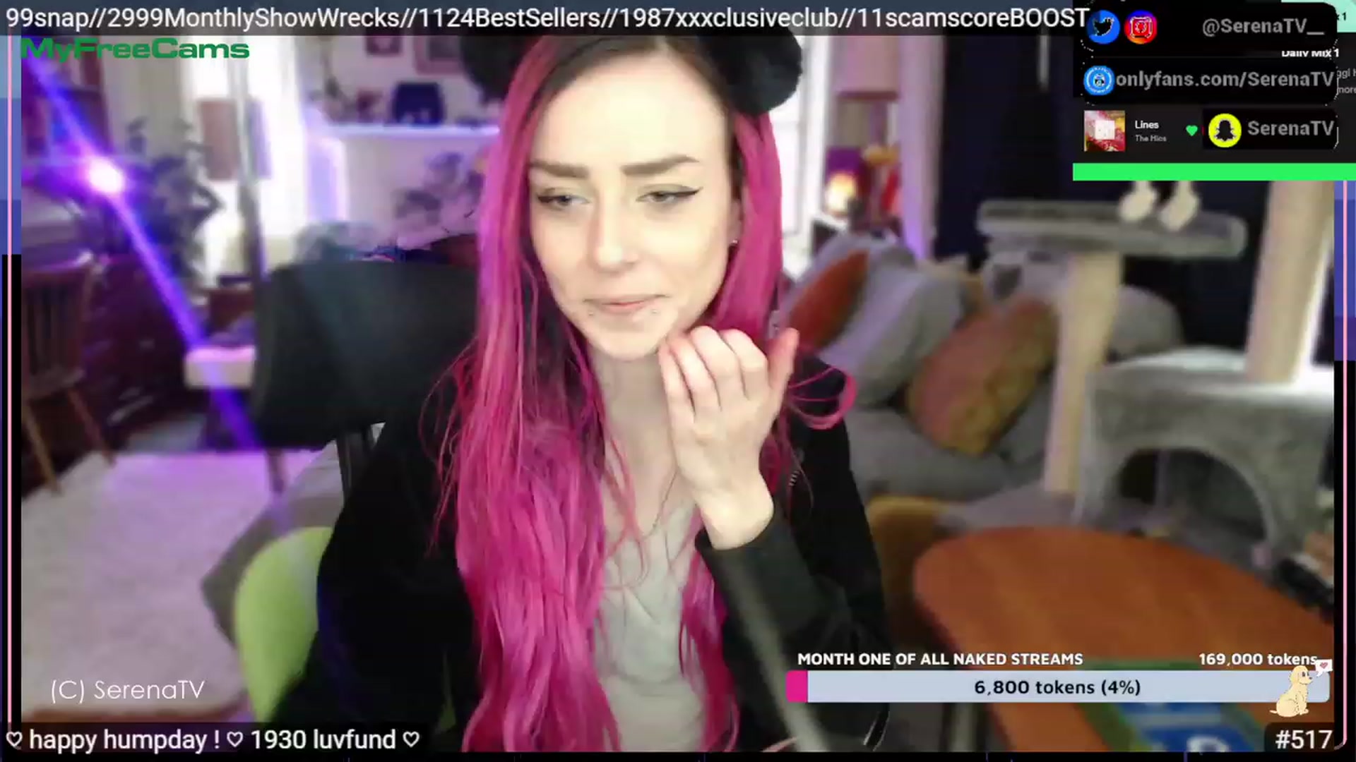 Gallery image thumbnail from serenatv's myfreecams stream on, 02/15/2023, 21:42 image 12 of 20