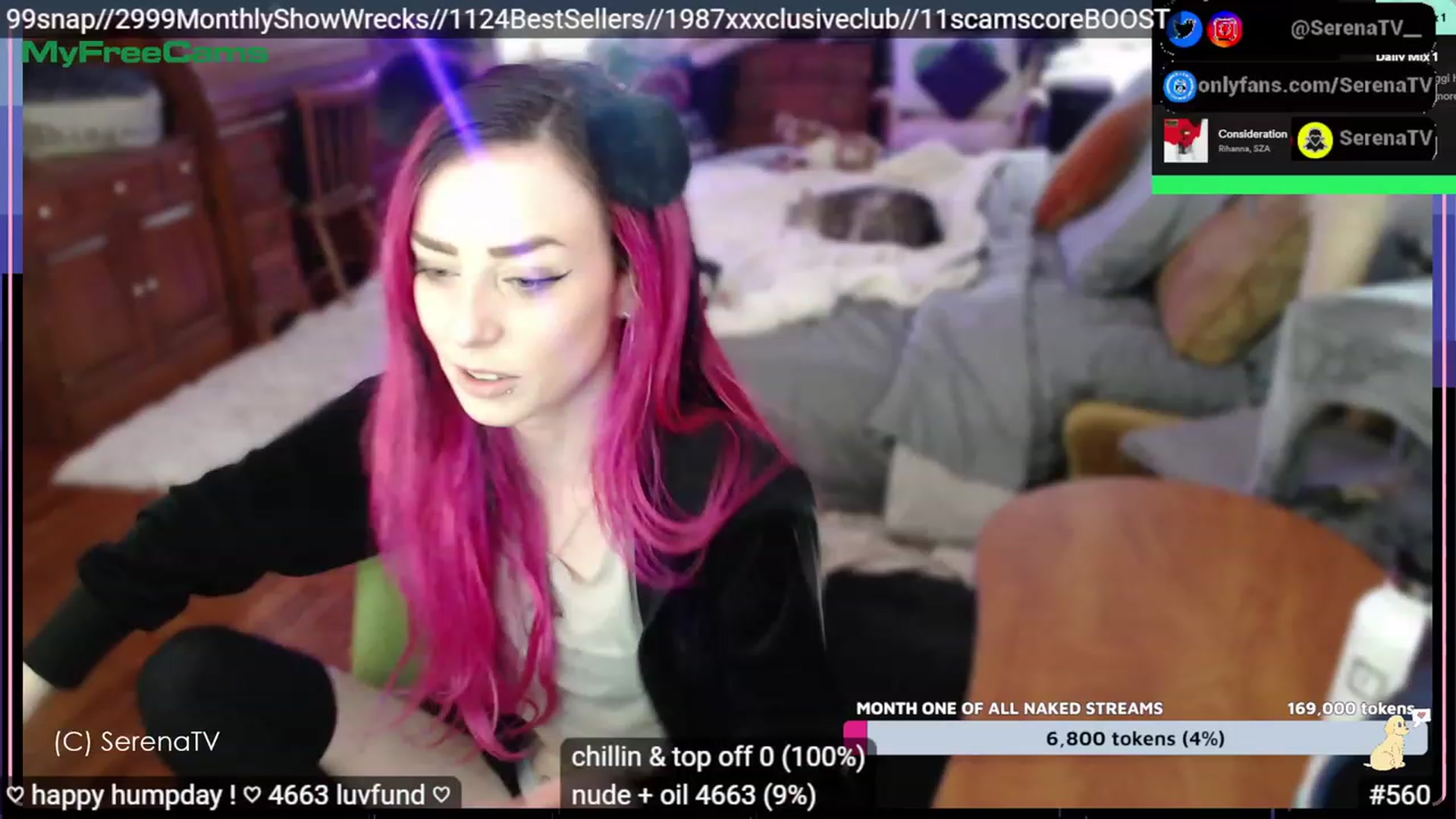 Gallery image thumbnail from serenatv's myfreecams stream on, 02/15/2023, 21:42 image 5 of 20
