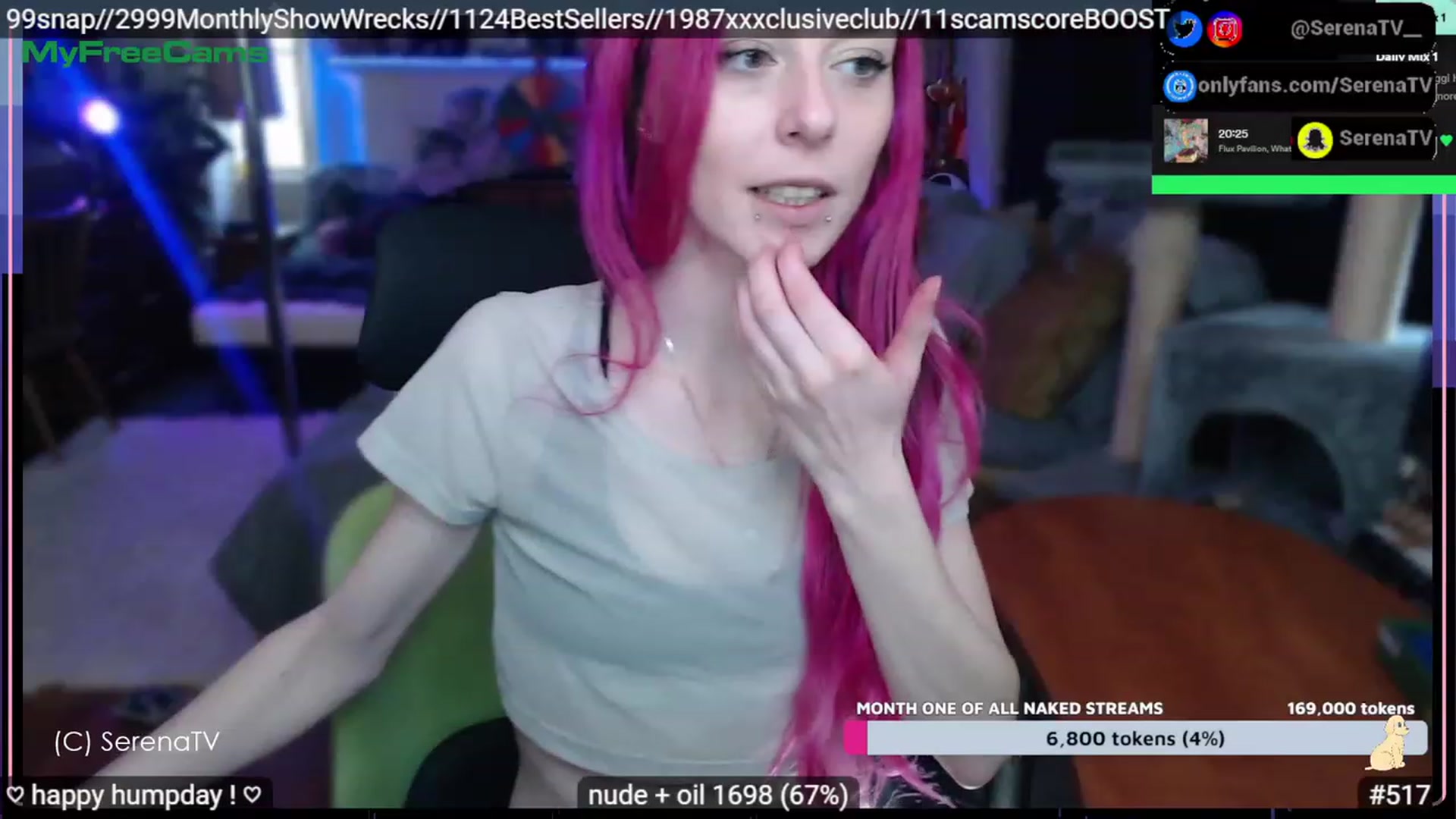 Gallery image thumbnail from serenatv's myfreecams stream on, 02/15/2023, 21:42 image 20 of 20