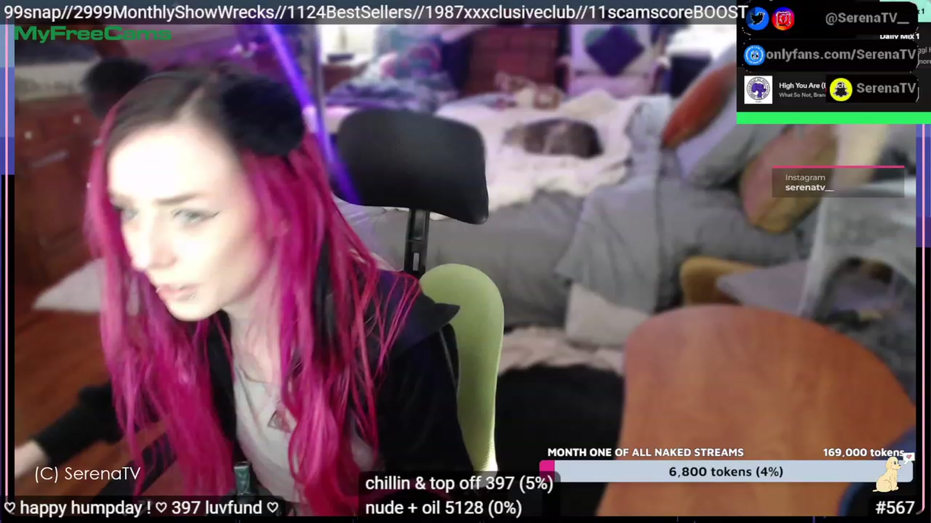 Gallery image thumbnail from serenatv's myfreecams stream on, 02/15/2023, 21:42 image 2 of 20