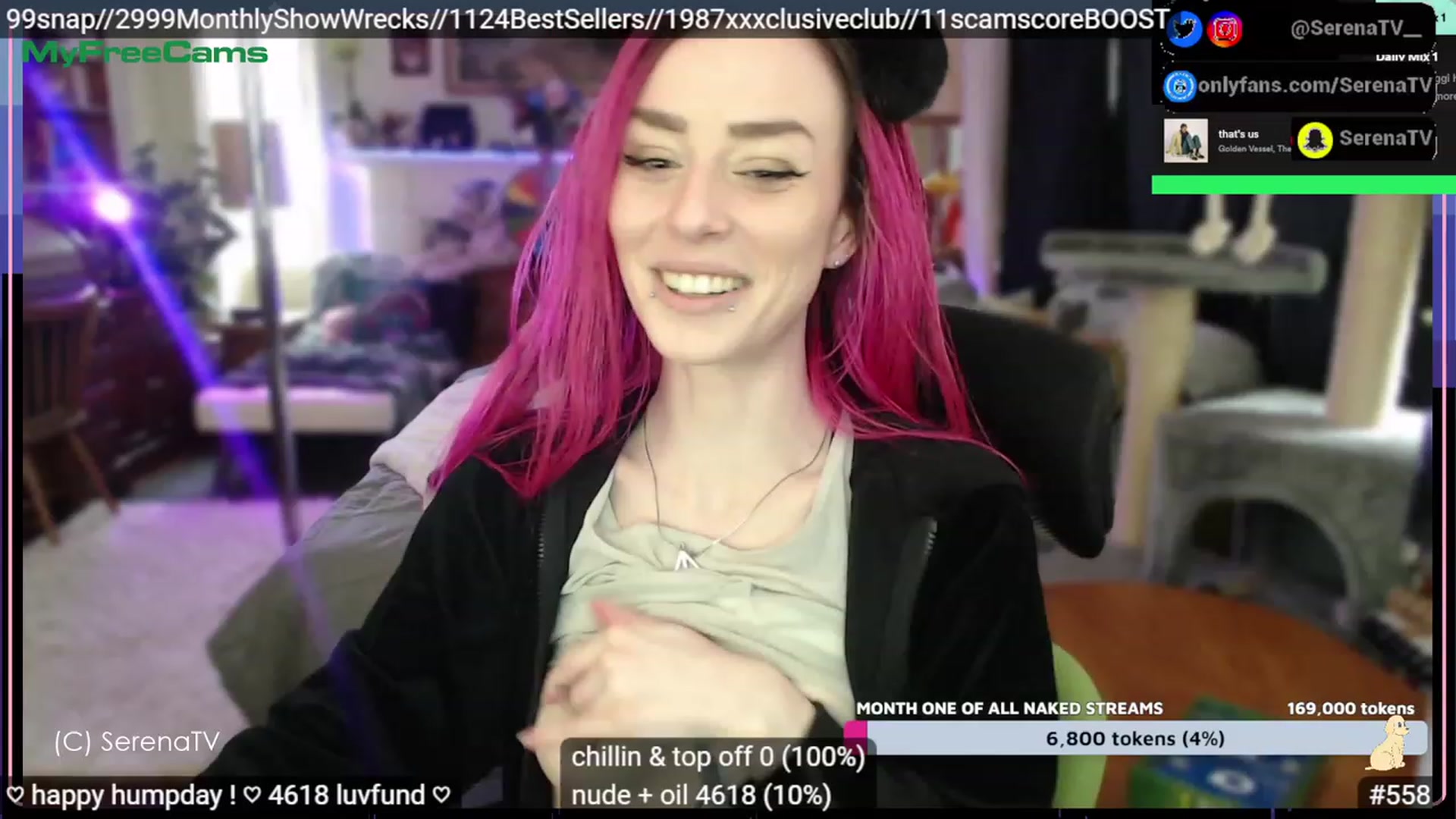 Gallery image thumbnail from serenatv's myfreecams stream on, 02/15/2023, 21:42 image 6 of 20