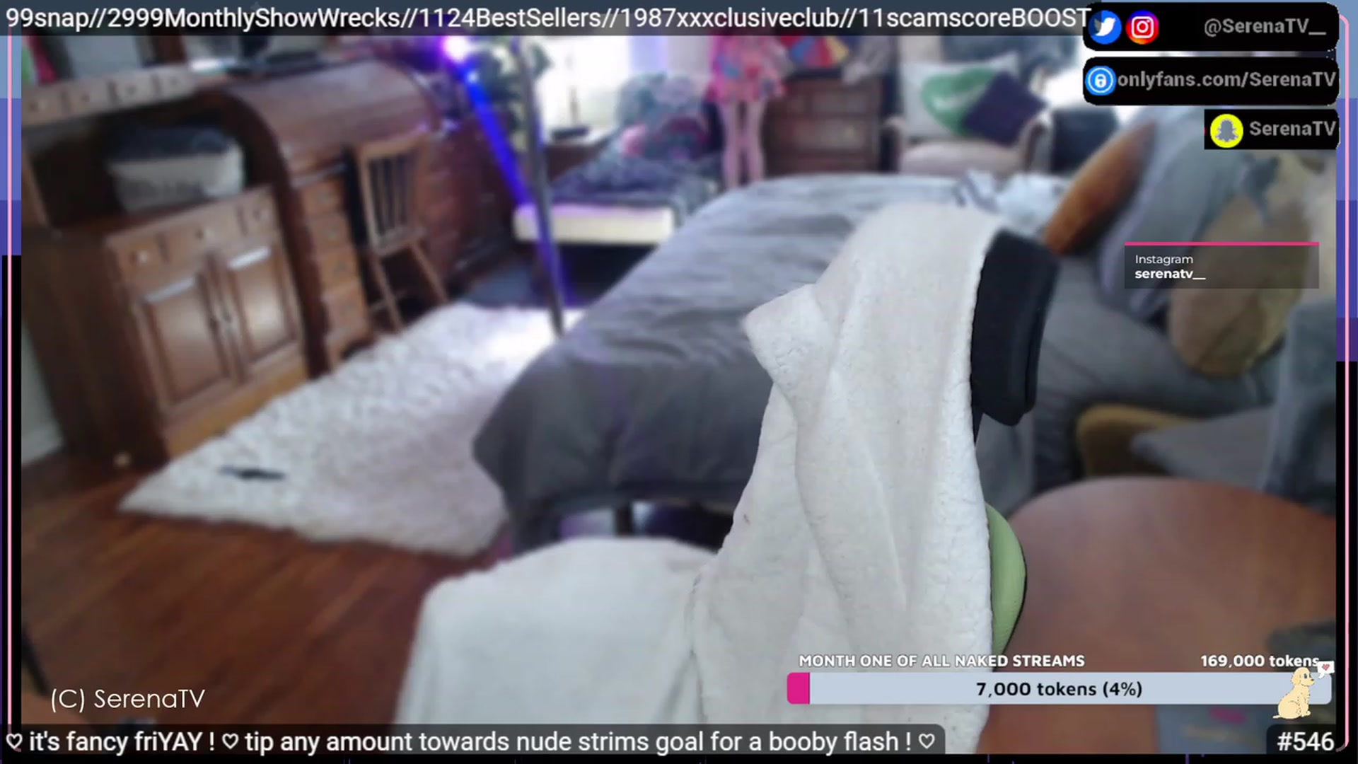 Gallery image thumbnail from serenatv's myfreecams stream on, 02/17/2023, 20:25 image 17 of 20
