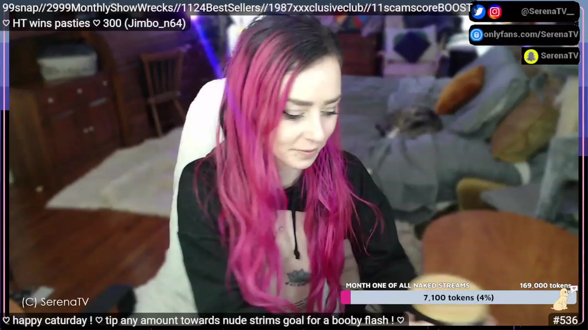 Gallery image thumbnail from serenatv's myfreecams stream on, 02/18/2023, 22:15 image 20 of 20