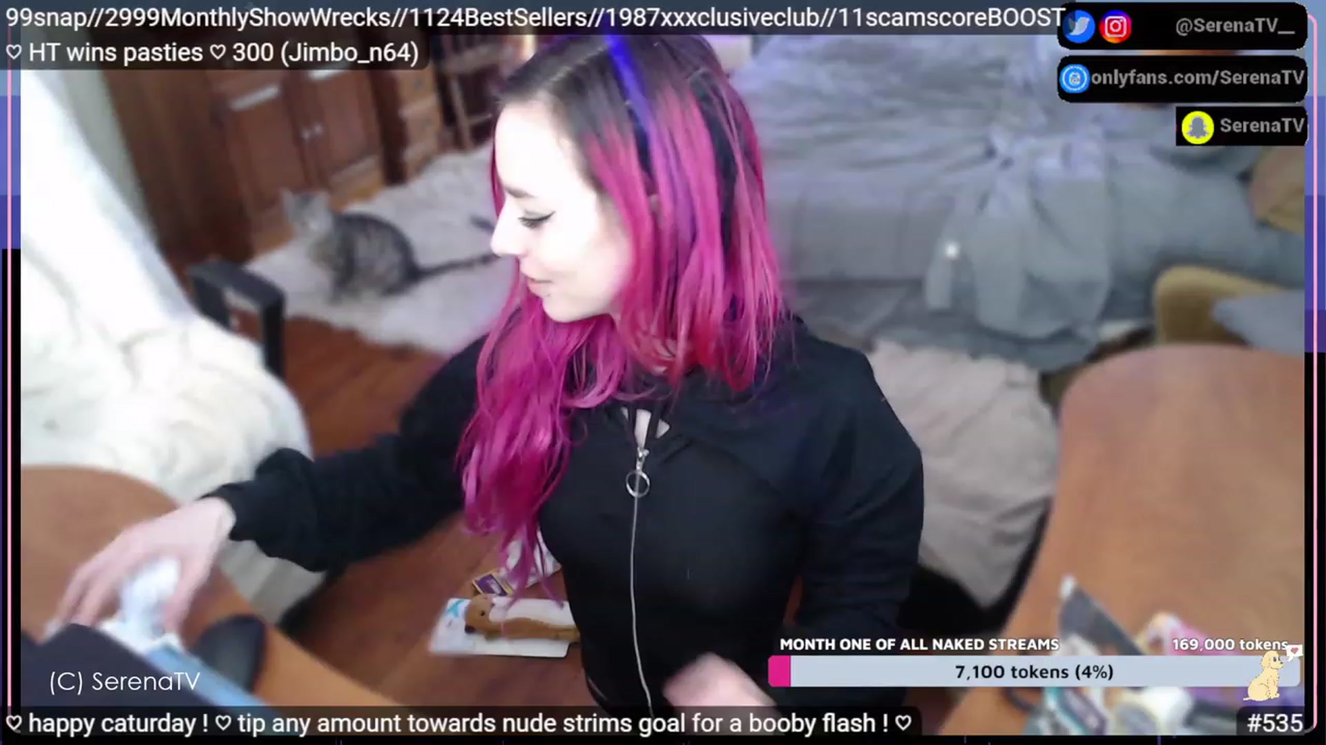 Gallery image thumbnail from serenatv's myfreecams stream on, 02/18/2023, 22:15 image 11 of 20