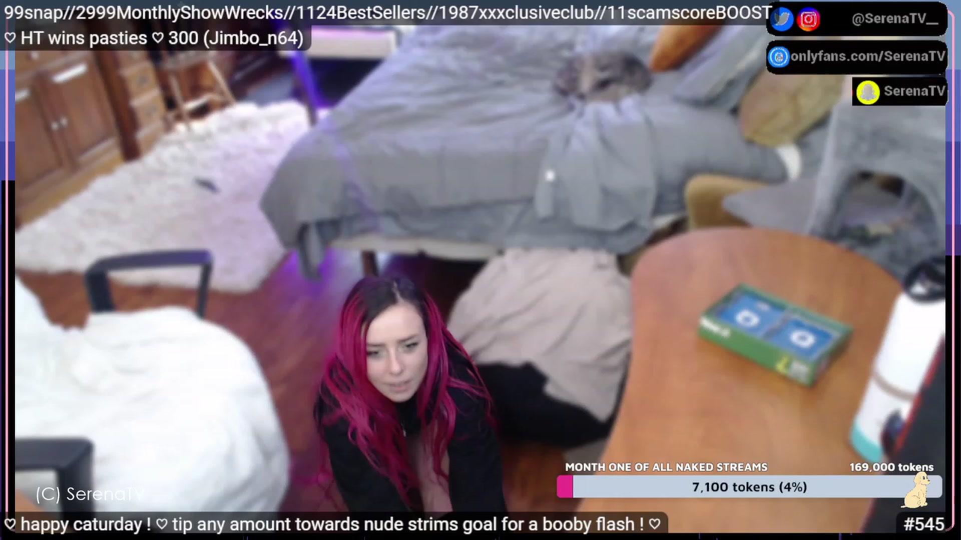 Gallery image thumbnail from serenatv's myfreecams stream on, 02/18/2023, 22:15 image 5 of 20
