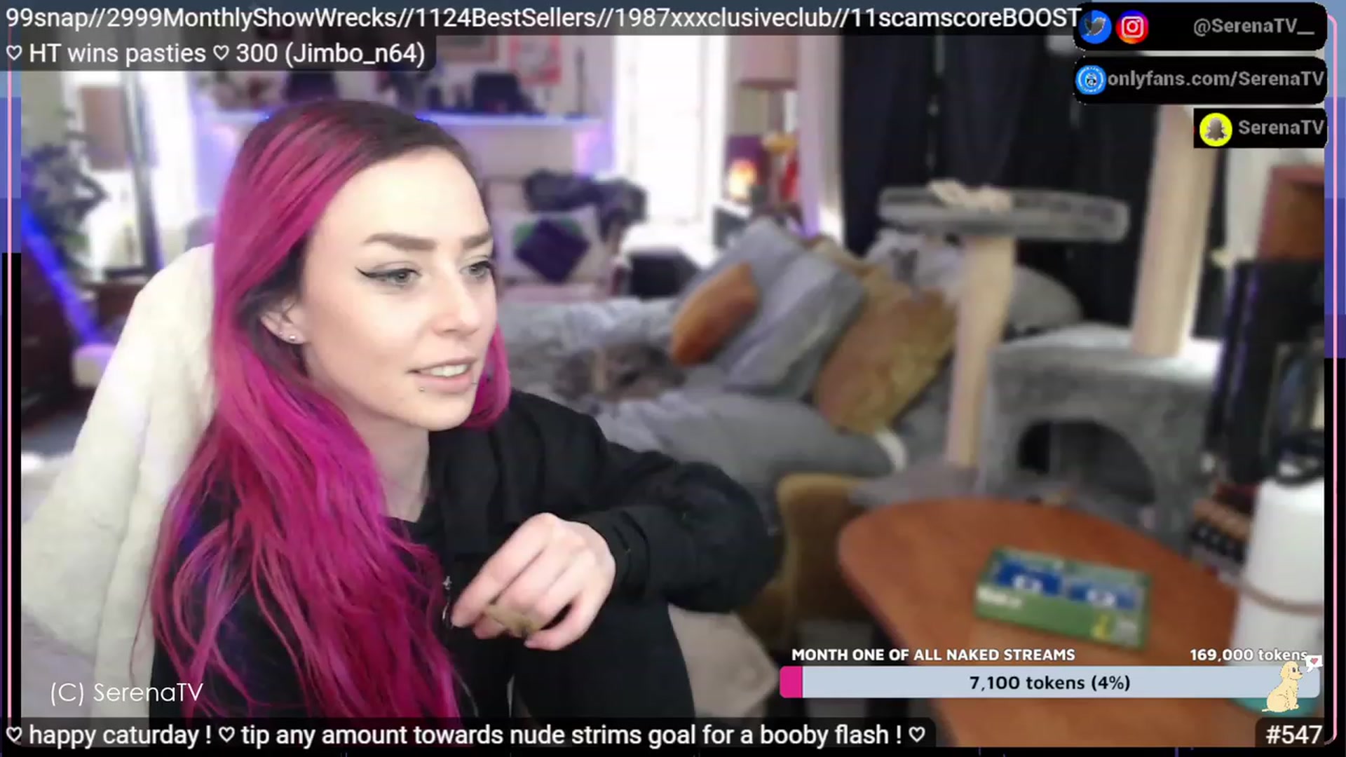 Gallery image thumbnail from serenatv's myfreecams stream on, 02/18/2023, 22:15 image 4 of 20