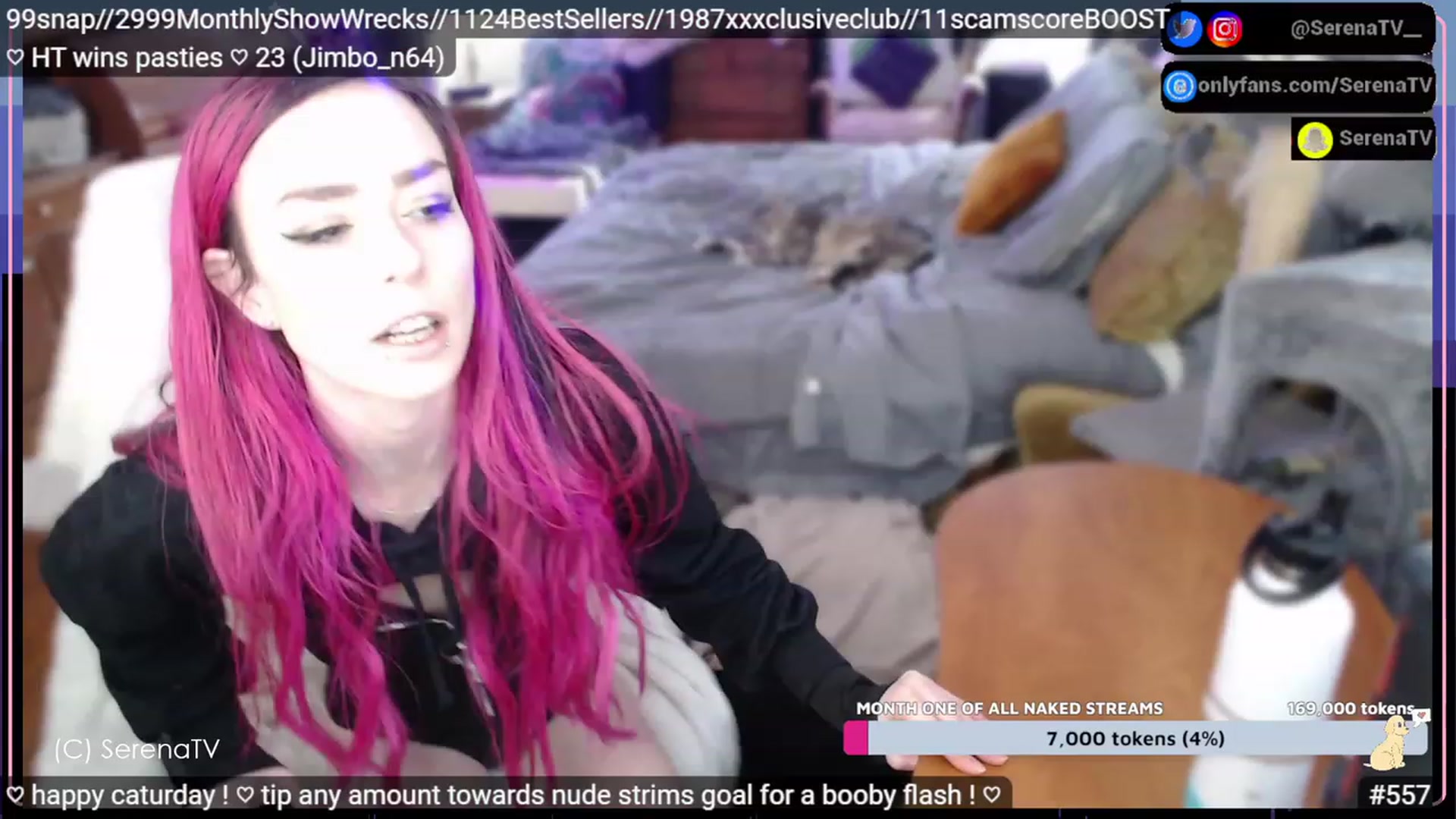 Gallery image thumbnail from serenatv's myfreecams stream on, 02/18/2023, 22:15 image 1 of 20