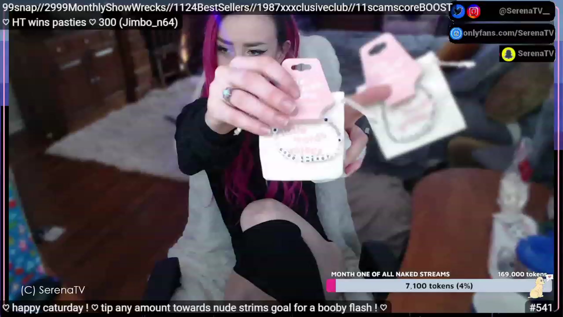Gallery image thumbnail from serenatv's myfreecams stream on, 02/18/2023, 22:15 image 8 of 20