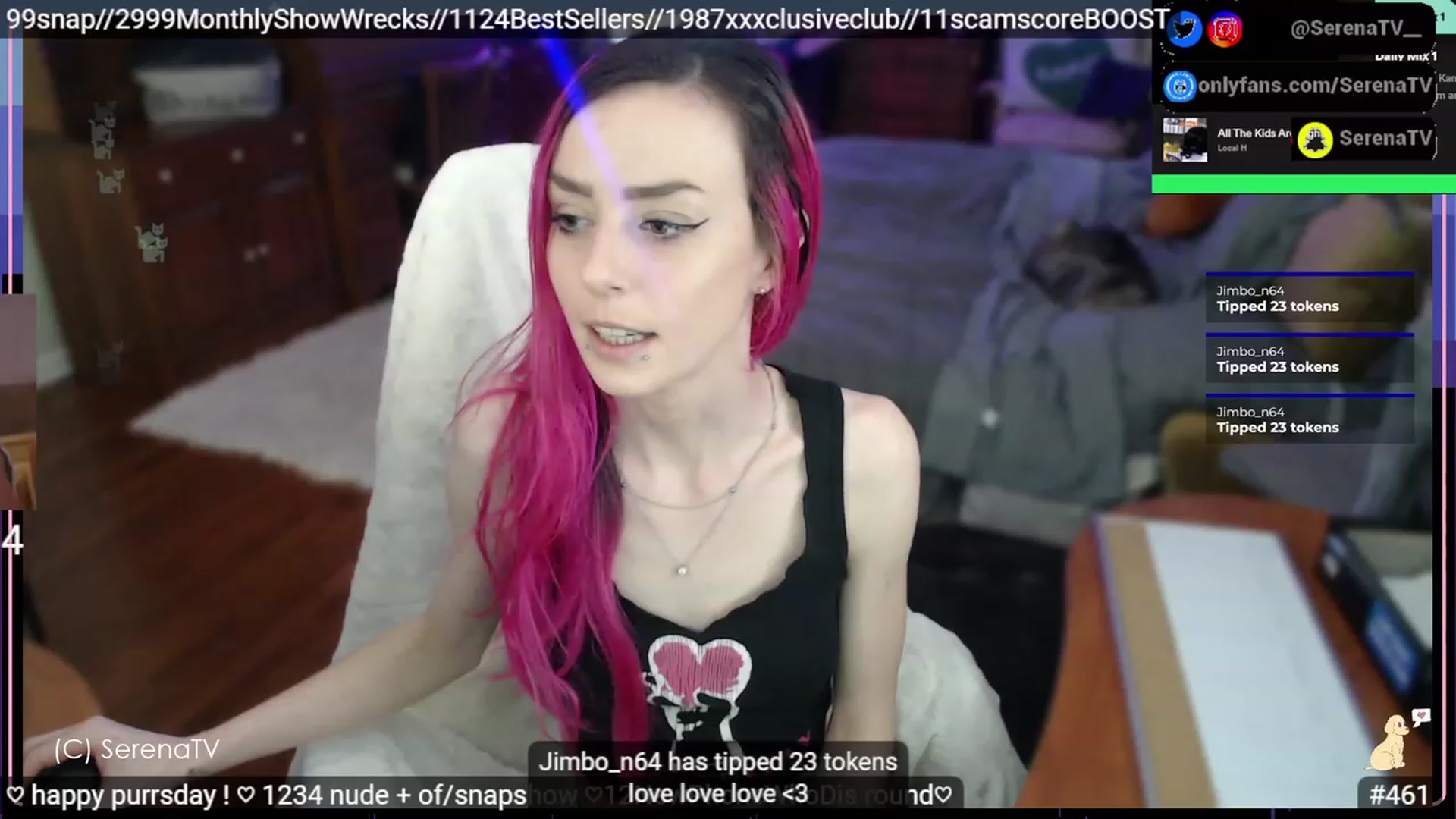Gallery image thumbnail from serenatv's myfreecams stream on, 02/23/2023, 20:59 image 12 of 20