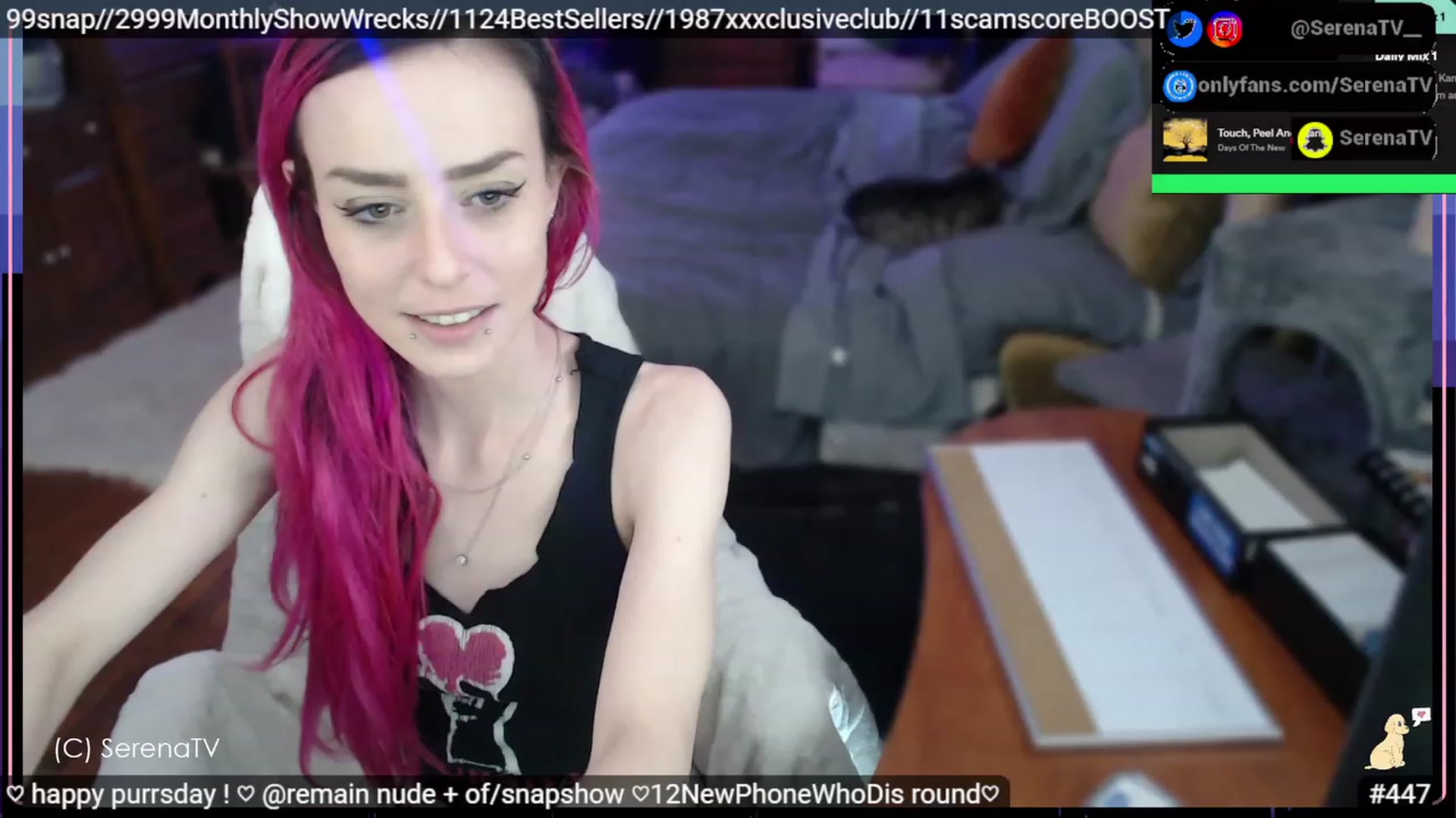 Gallery image thumbnail from serenatv's myfreecams stream on, 02/23/2023, 21:55 image 1 of 20