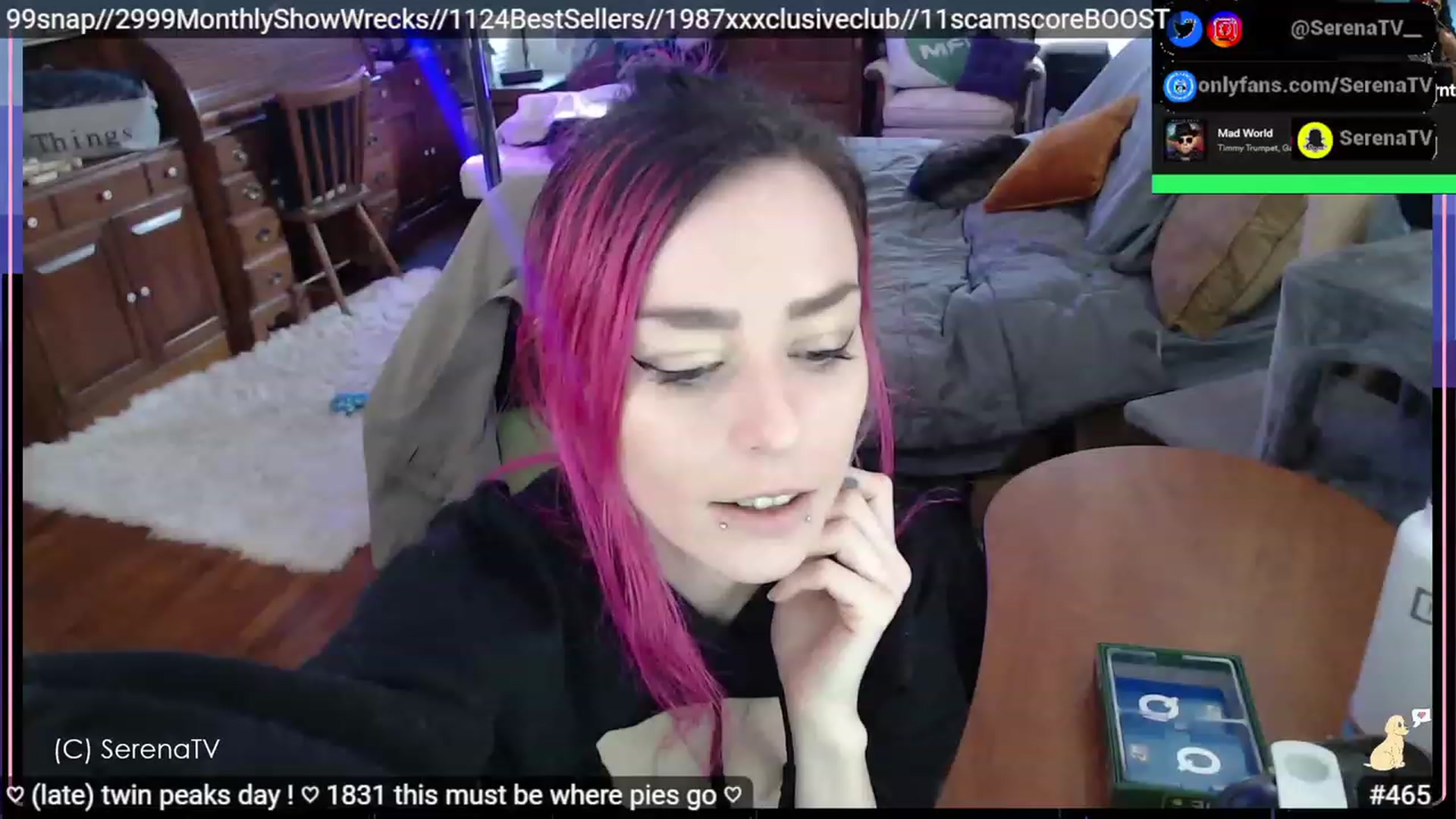 Gallery image thumbnail from serenatv's myfreecams stream on, 02/25/2023, 22:09 image 14 of 20