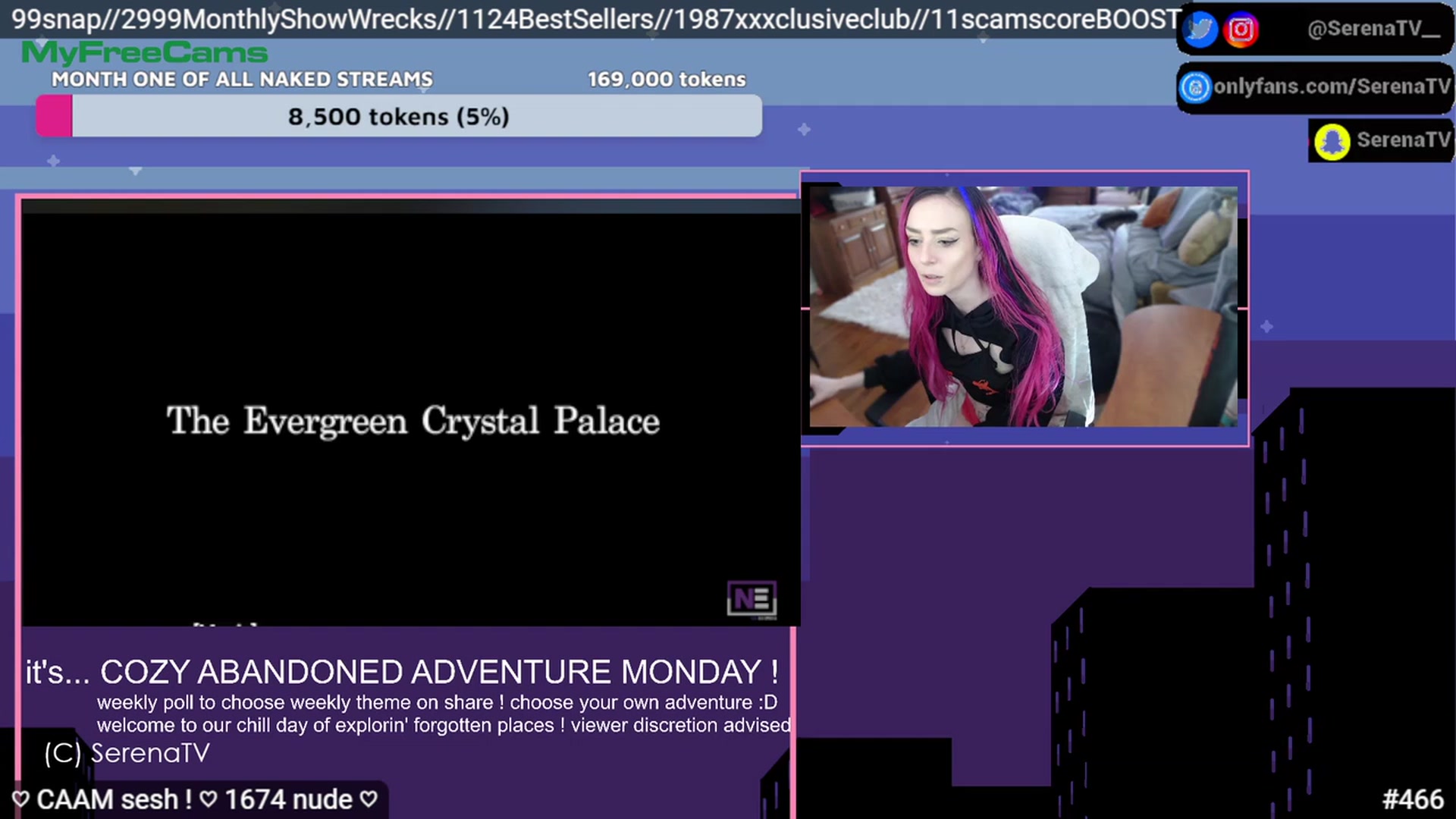 Gallery image thumbnail from serenatv's myfreecams stream on, 02/27/2023, 21:17 image 9 of 20