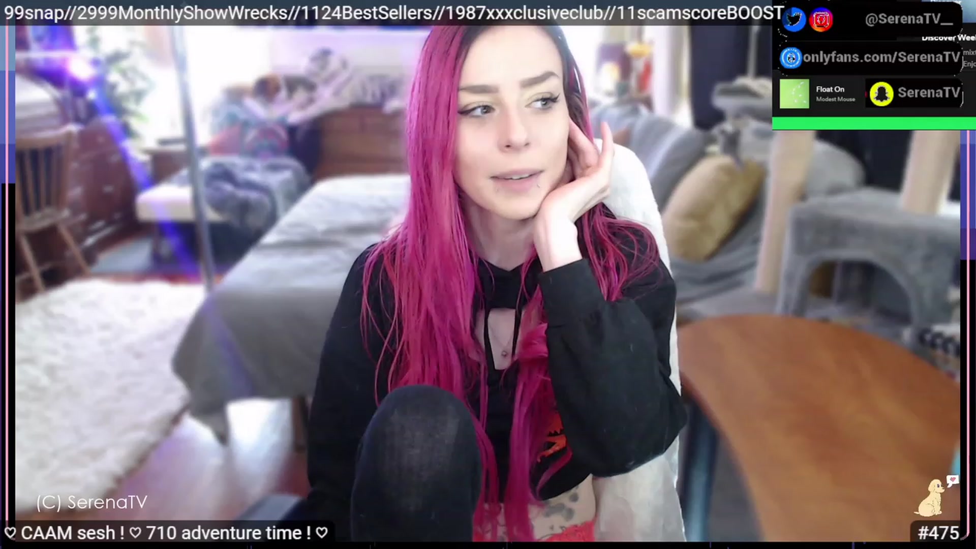 Gallery image thumbnail from serenatv's myfreecams stream on, 02/27/2023, 21:17 image 3 of 20