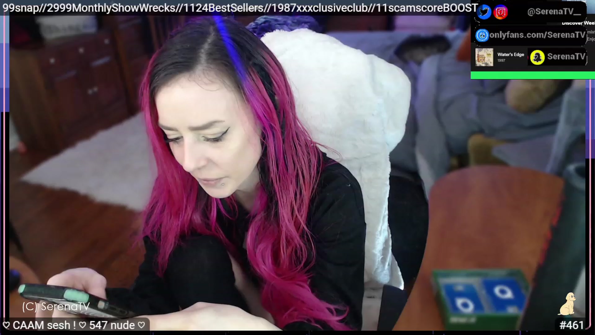 Gallery image thumbnail from serenatv's myfreecams stream on, 02/27/2023, 21:17 image 19 of 20