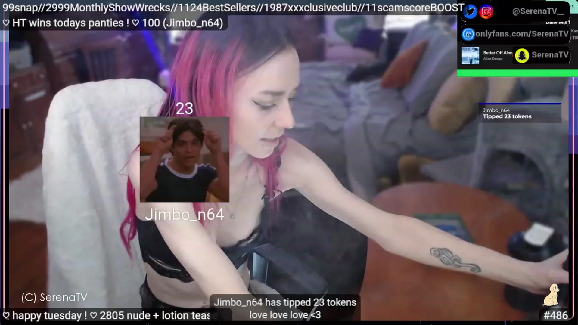 Gallery image thumbnail from serenatv's myfreecams stream on, 02/28/2023, 22:15 image 8 of 20