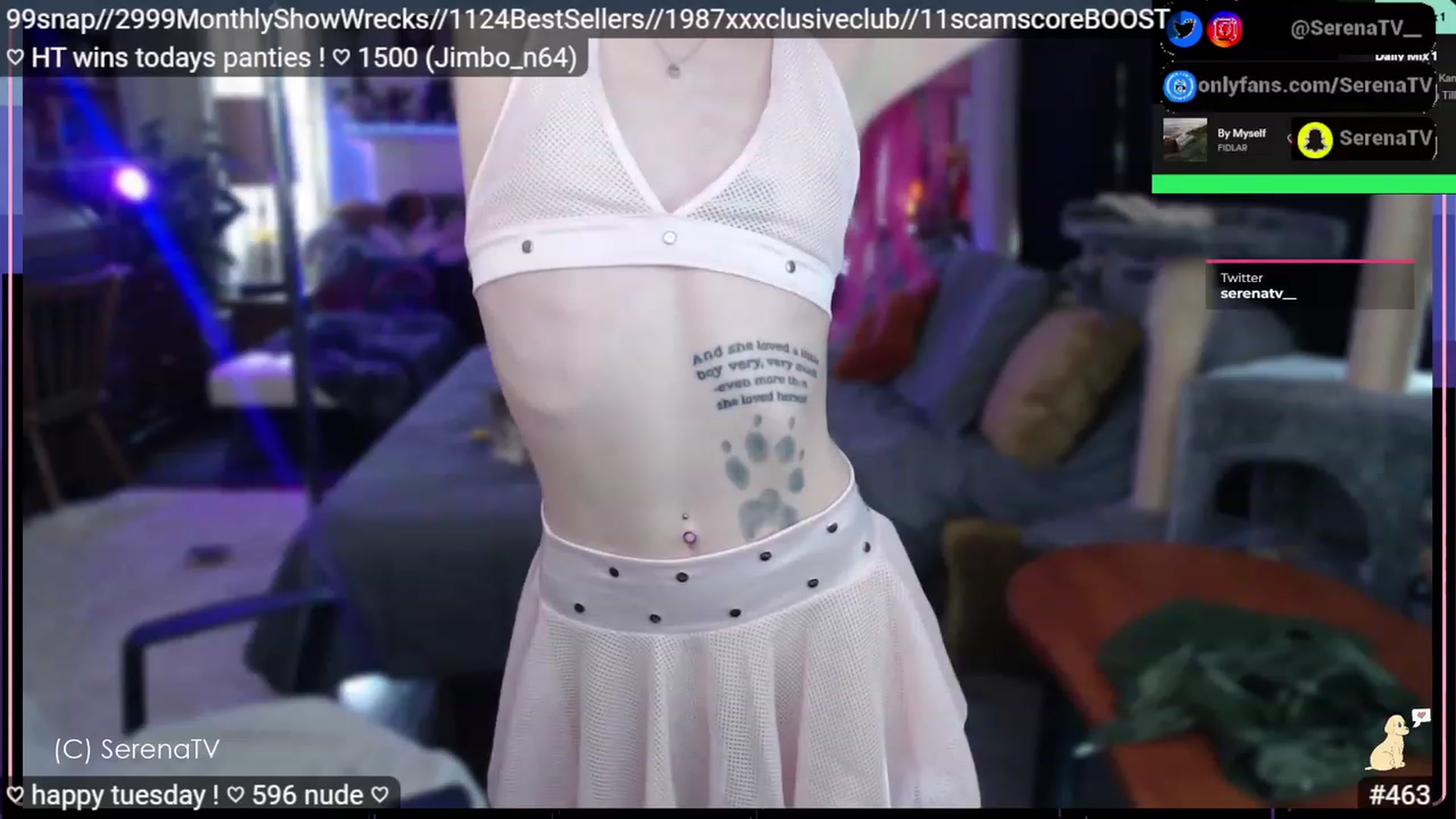 Gallery image thumbnail from serenatv's myfreecams stream on, 02/28/2023, 22:15 image 19 of 20