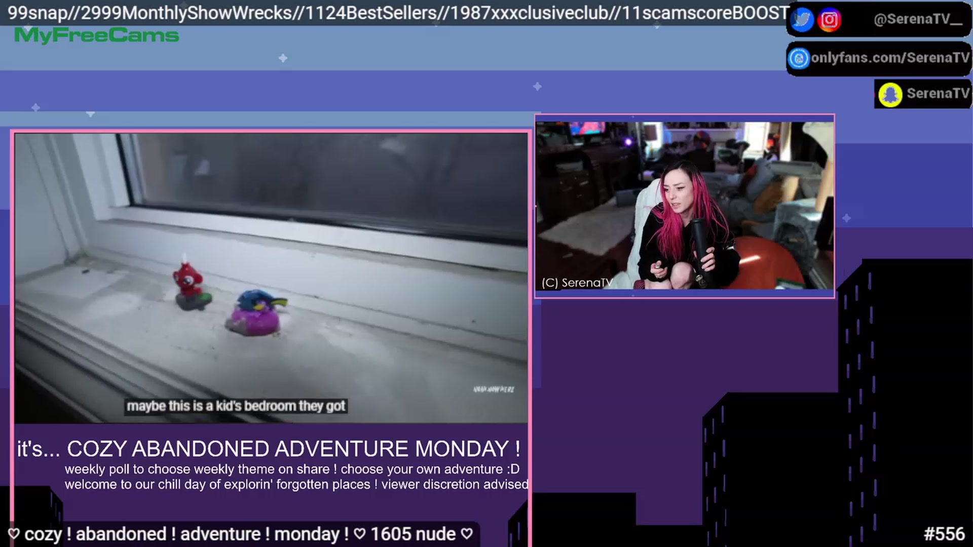 Gallery image thumbnail from serenatv's myfreecams stream on, 03/06/2023, 21:16 image 18 of 20