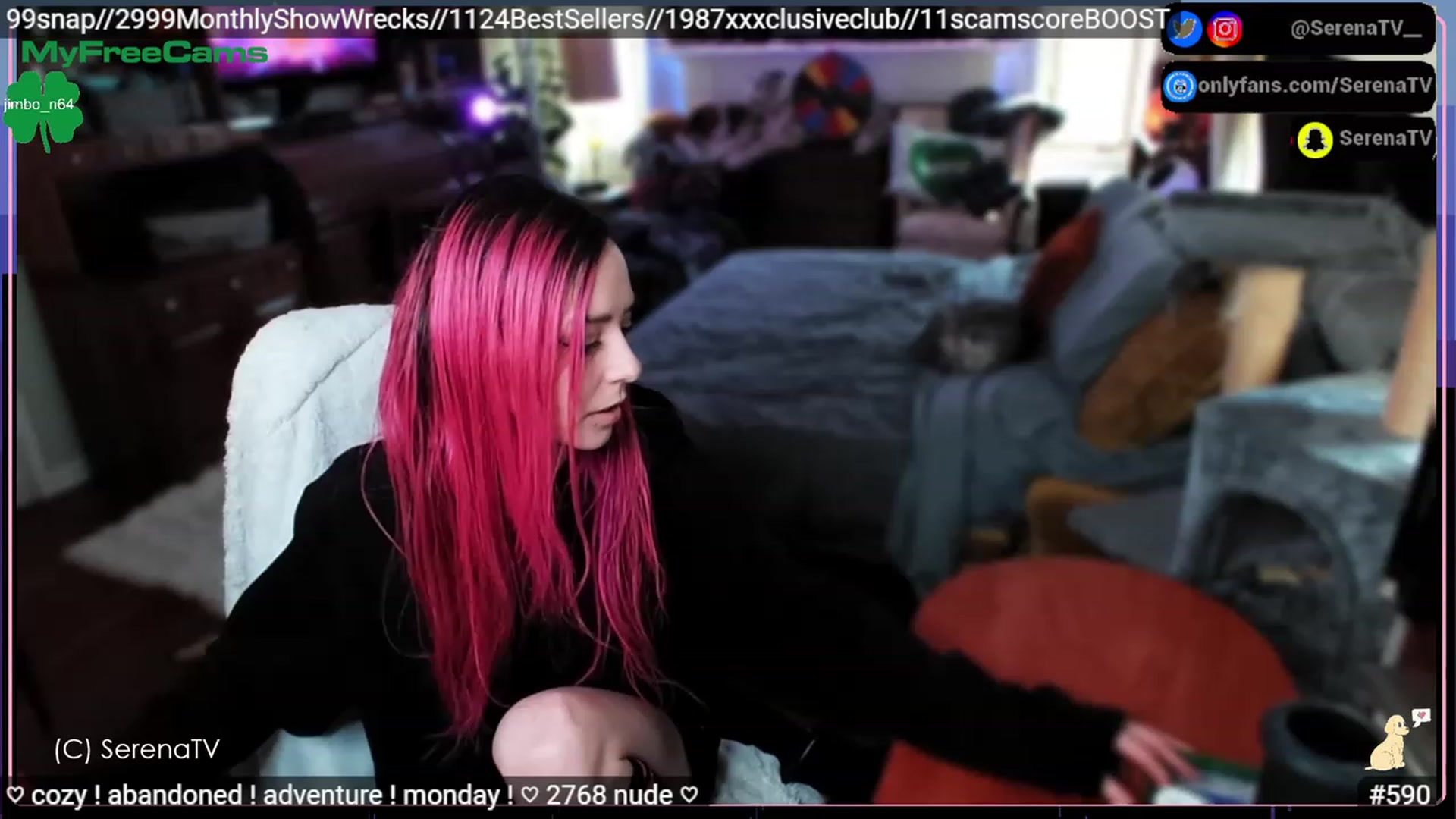 Gallery image thumbnail from serenatv's myfreecams stream on, 03/06/2023, 21:16 image 2 of 20