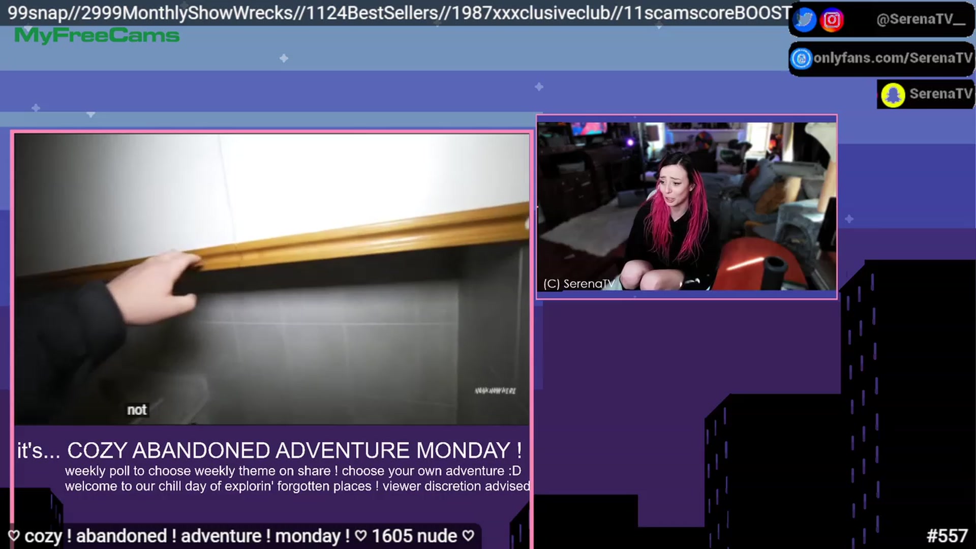 Gallery image thumbnail from serenatv's myfreecams stream on, 03/06/2023, 21:16 image 17 of 20