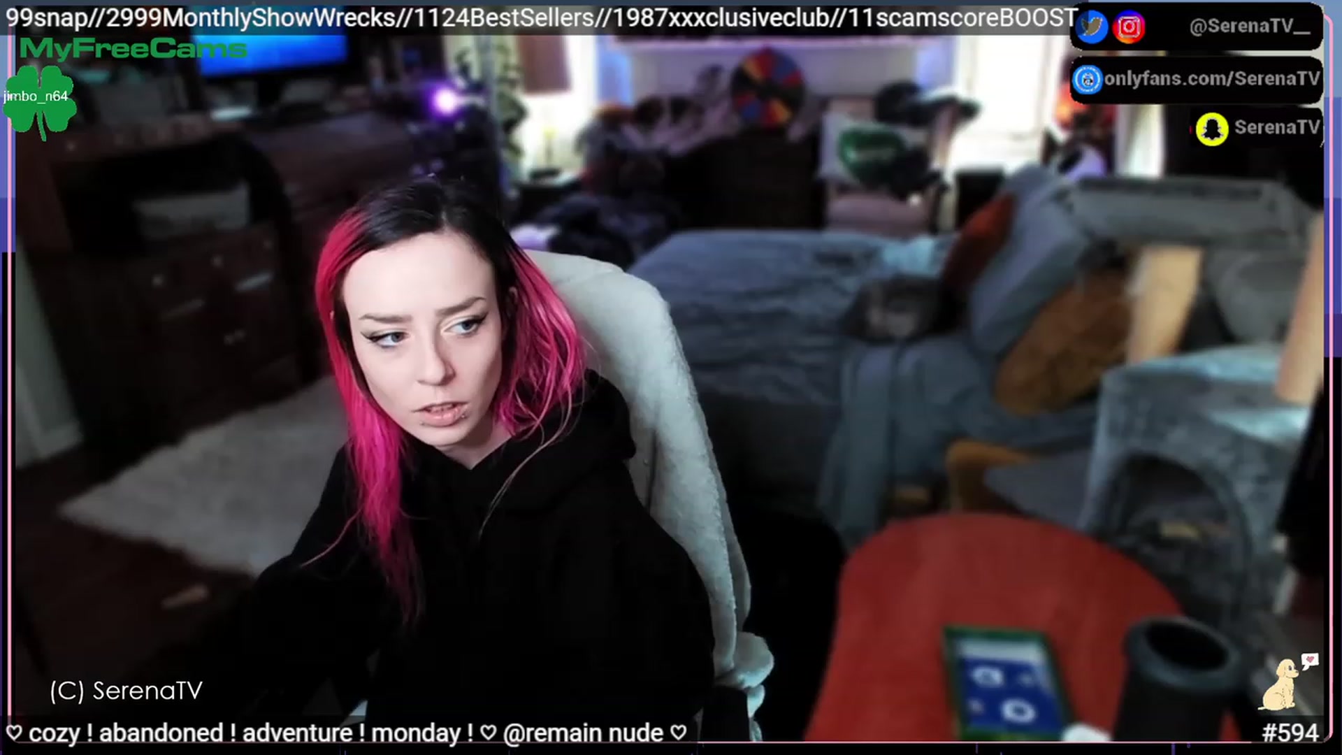 Gallery image thumbnail from serenatv's myfreecams stream on, 03/06/2023, 21:16 image 1 of 20