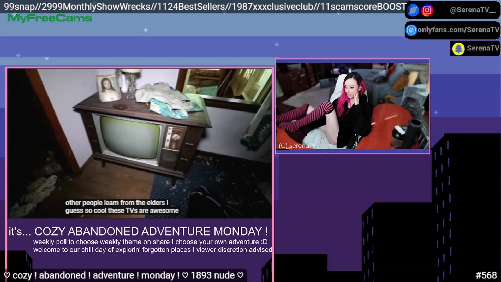 Gallery image thumbnail from serenatv's myfreecams stream on, 03/06/2023, 21:16 image 14 of 20